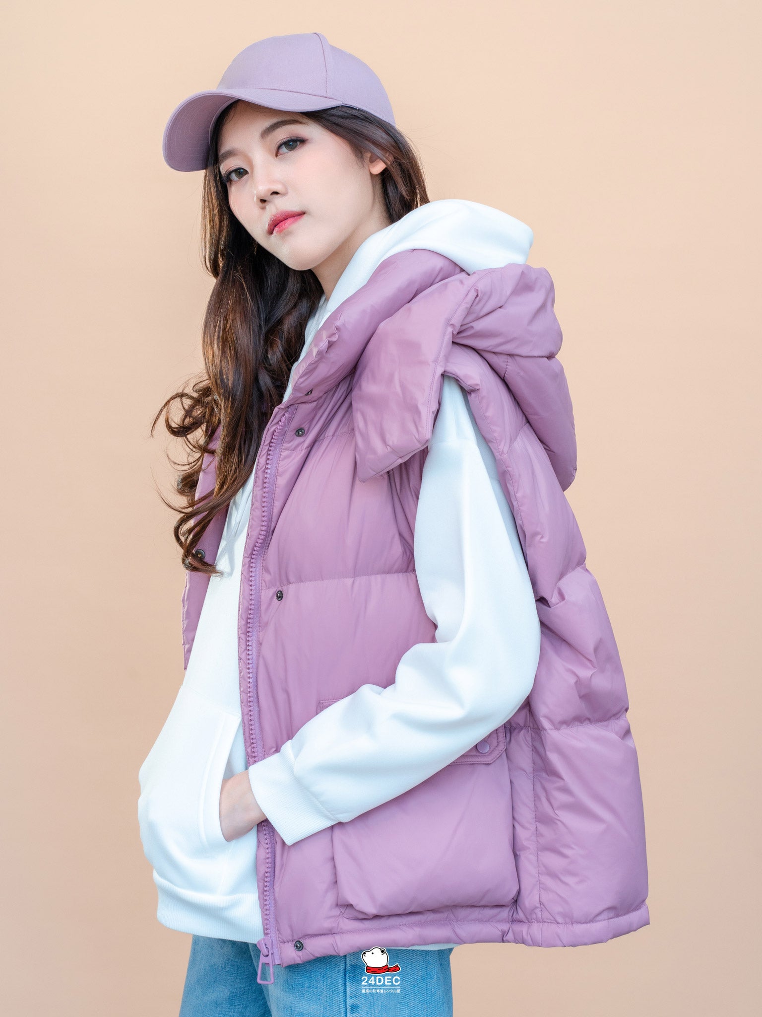 เช่าเสื้อกันหนาว หญิง รุ่น BONITA สี ม่วง