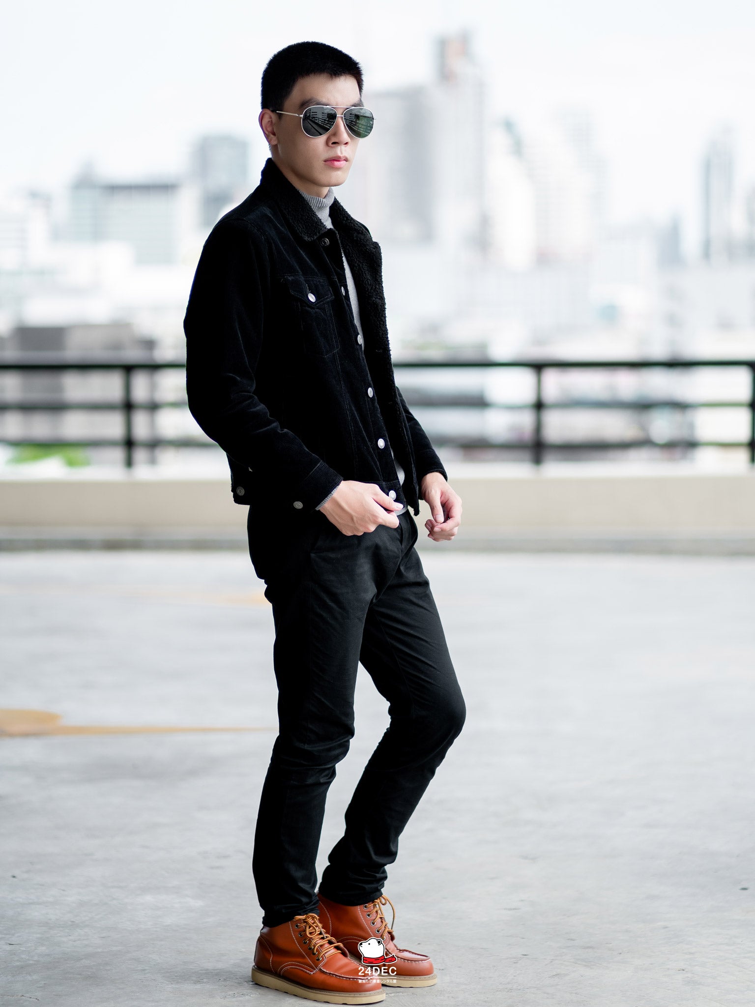 เช่าเสื้อแจ็คเก็ต ชาย รุ่น BRAZIL สี ดำ
