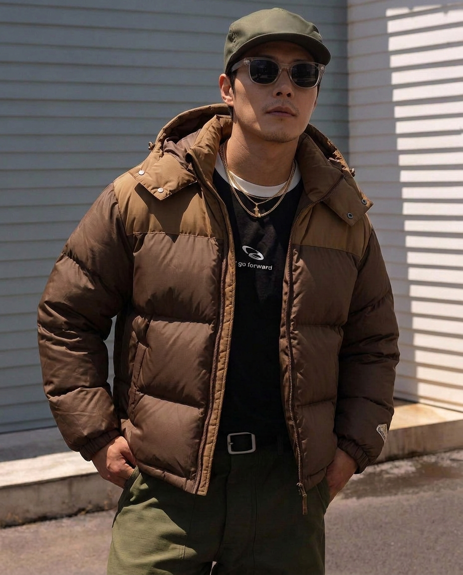 เช่าเสื้อกันหนาว ชาย รุ่น BRONSON สี น้ำตาล