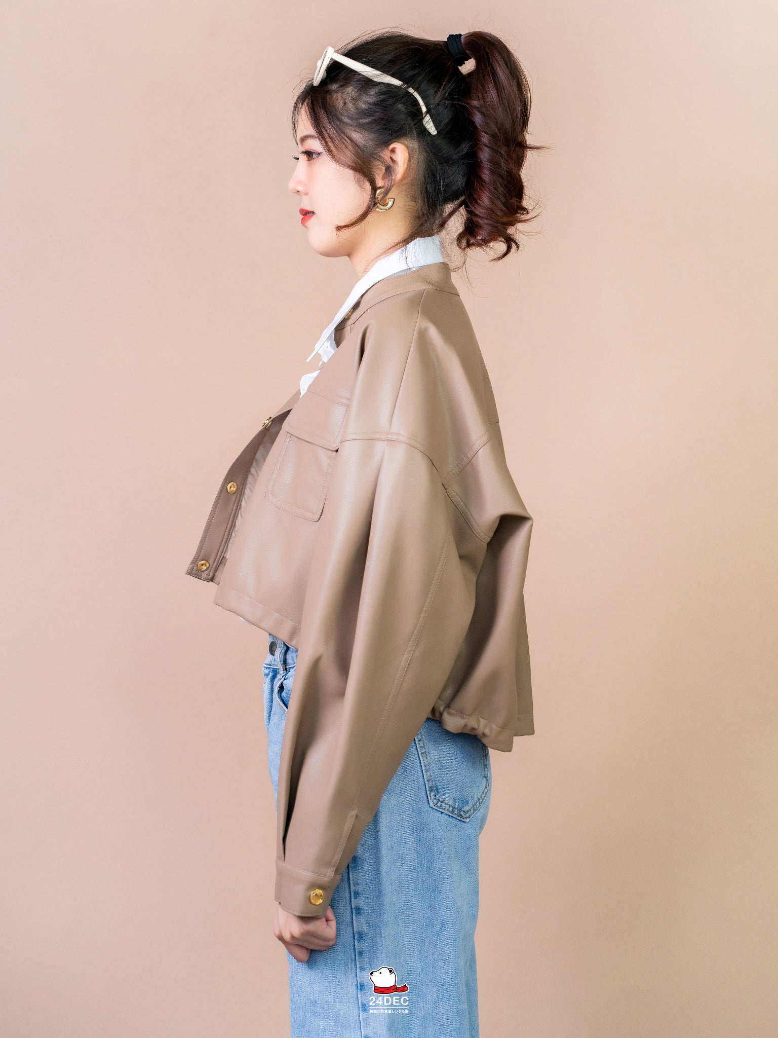 เช่าเสื้อแจ็คเก็ต หญิง รุ่น BUTTERCUP สี น้ำตาล
