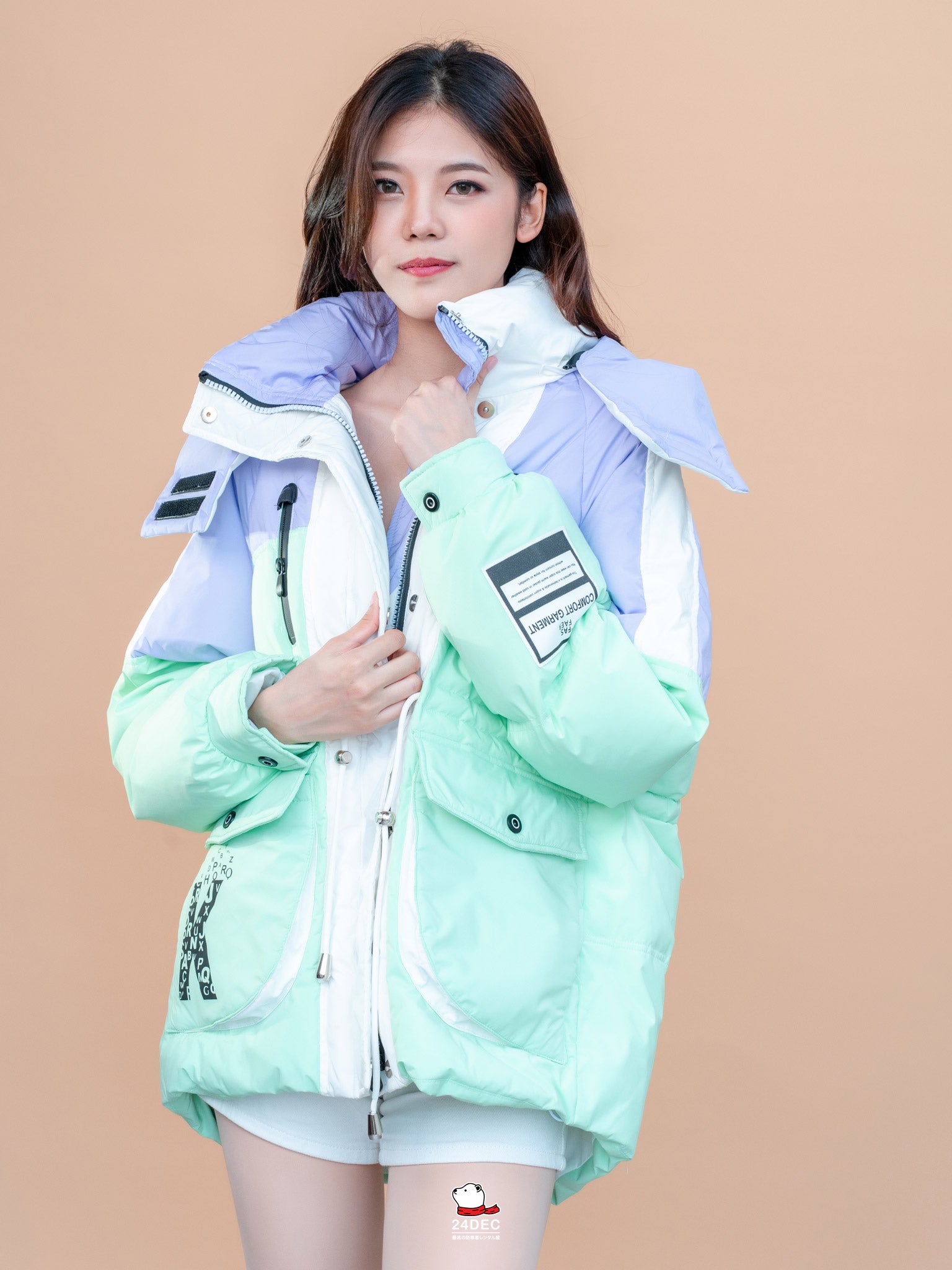เช่าเสื้อกันหนาว หญิง รุ่น CANDY สี เขียว