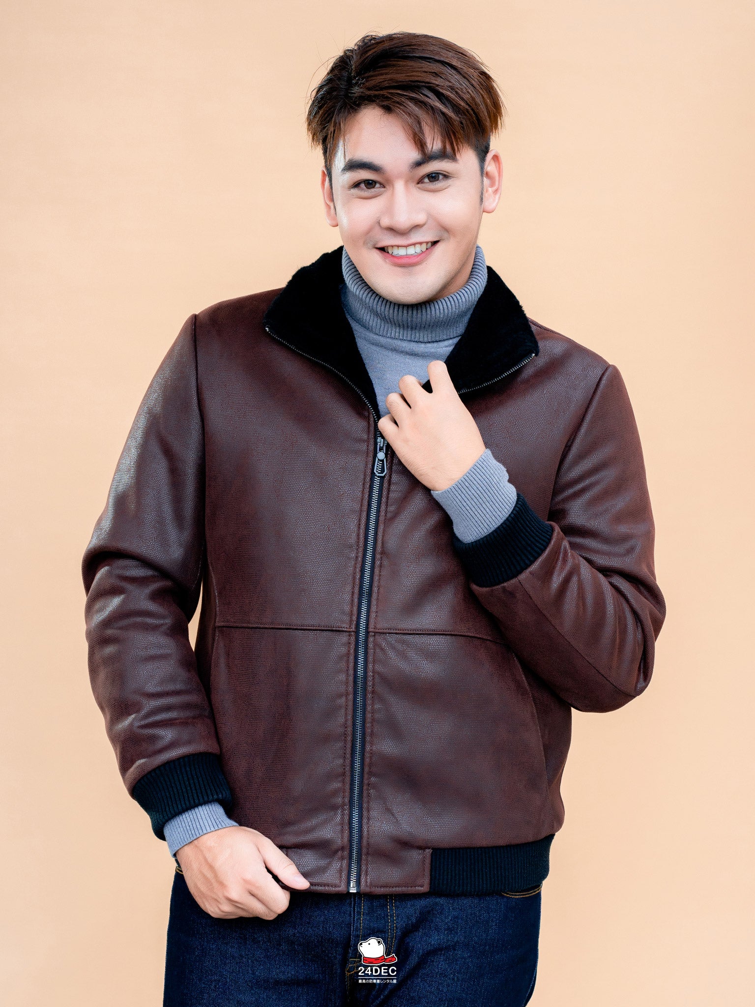 เช่าเสื้อแจ็คเก็ต ชาย รุ่น CASANOVA สี น้ำตาล
