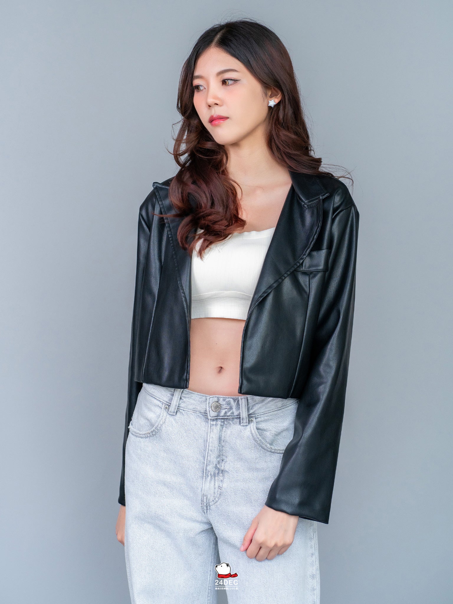 เช่าเสื้อแจ็คเก็ต หญิง รุ่น COAL สี ดำ