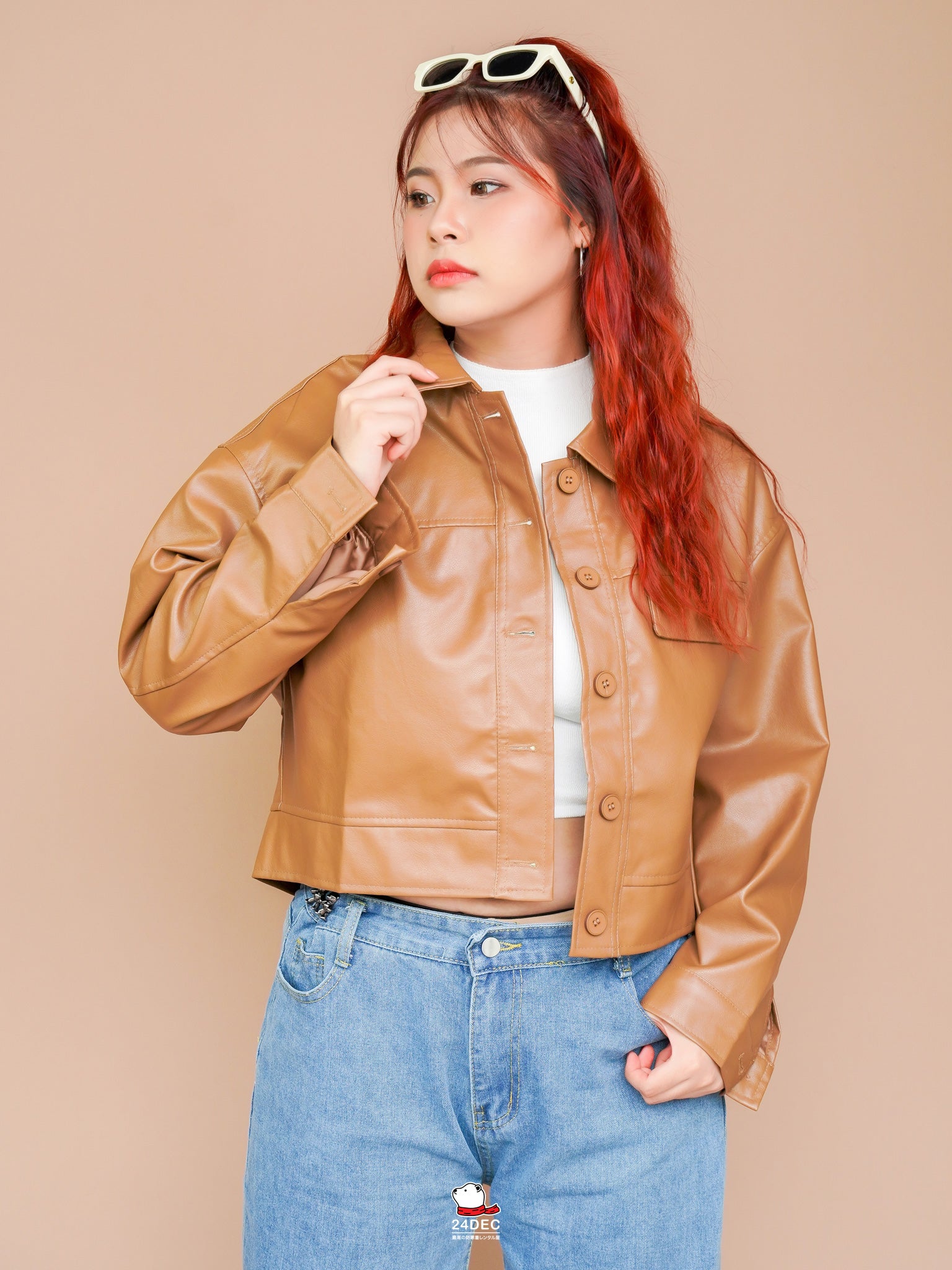 เช่าเสื้อแจ็คเก็ต หญิง รุ่น CONEY สี น้ำตาล