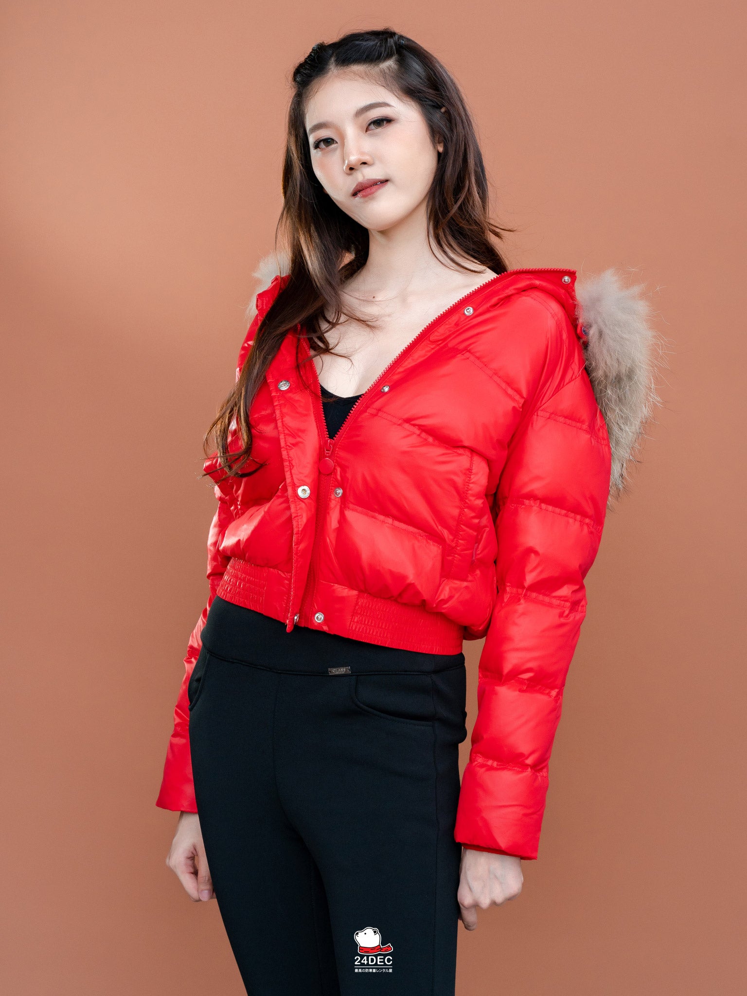 เช่าเสื้อกันหนาว หญิง รุ่น COOKIE สี แดง