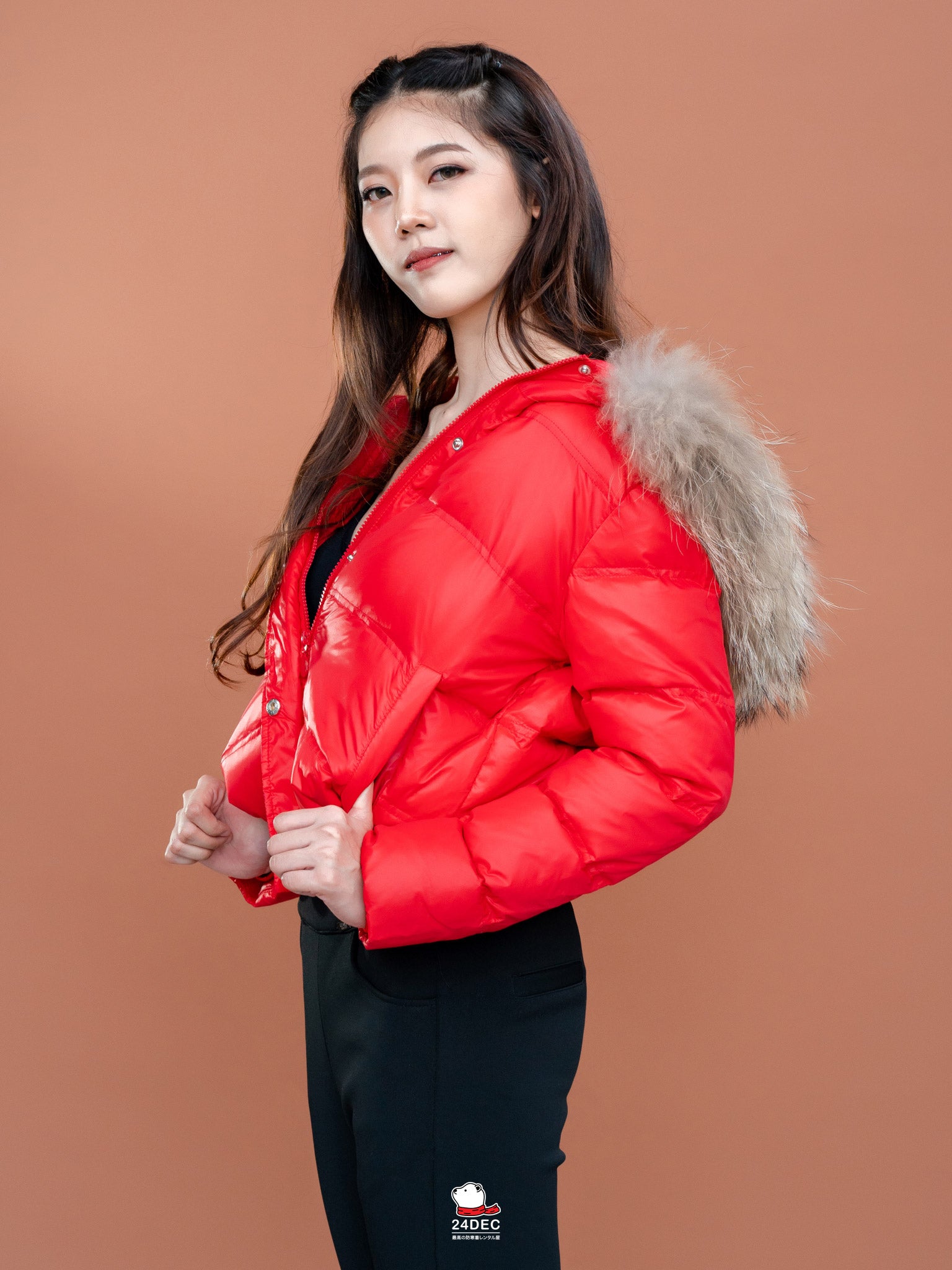 เช่าเสื้อกันหนาว หญิง รุ่น COOKIE สี แดง