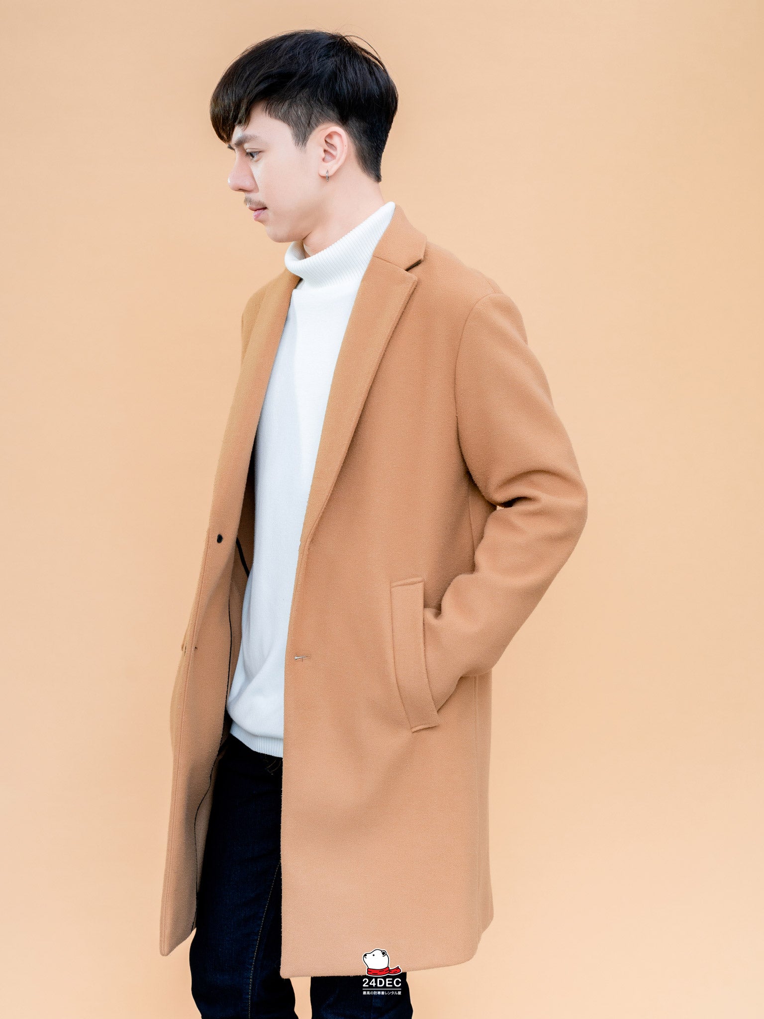 เช่าเสื้อโค้ท ชาย รุ่น COZY สี น้ำตาล