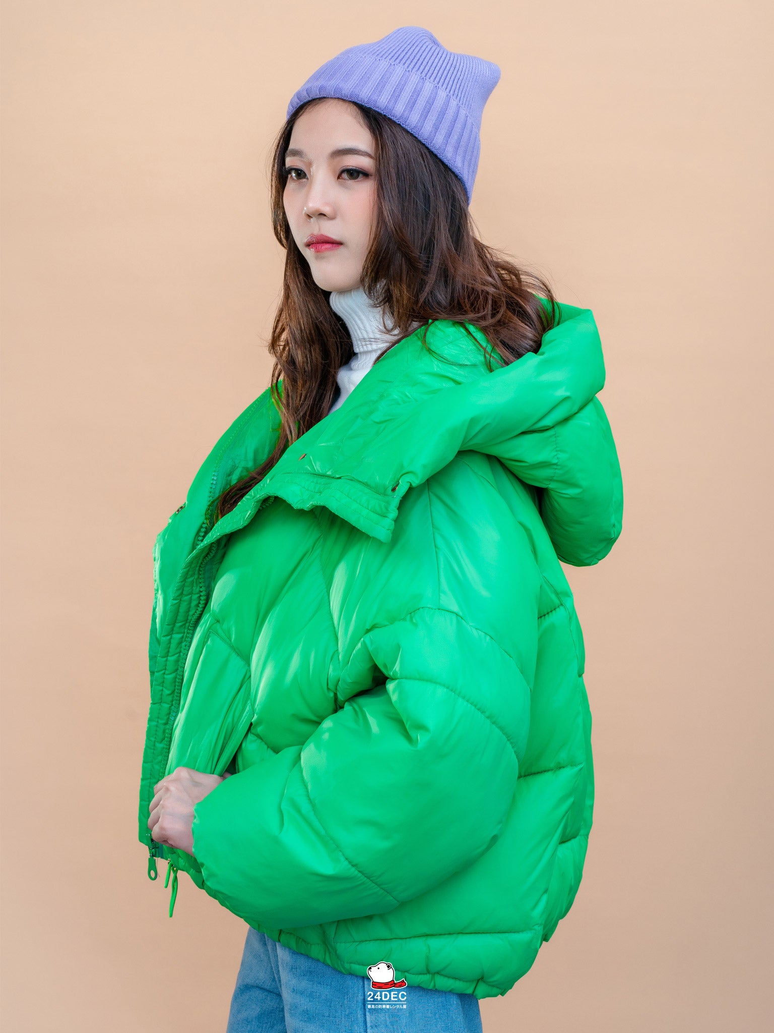 เช่าเสื้อกันหนาว หญิง รุ่น CRAYON สี เขียว
