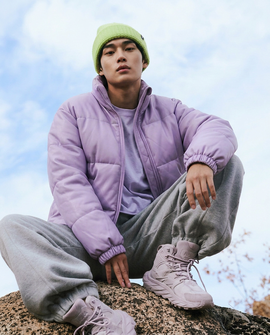 เช่าเสื้อกันหนาว ชาย รุ่น DANTE สี ม่วง