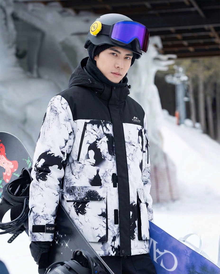 เช่าเสื้อสกี ชาย รุ่น DENVER สี ขาว