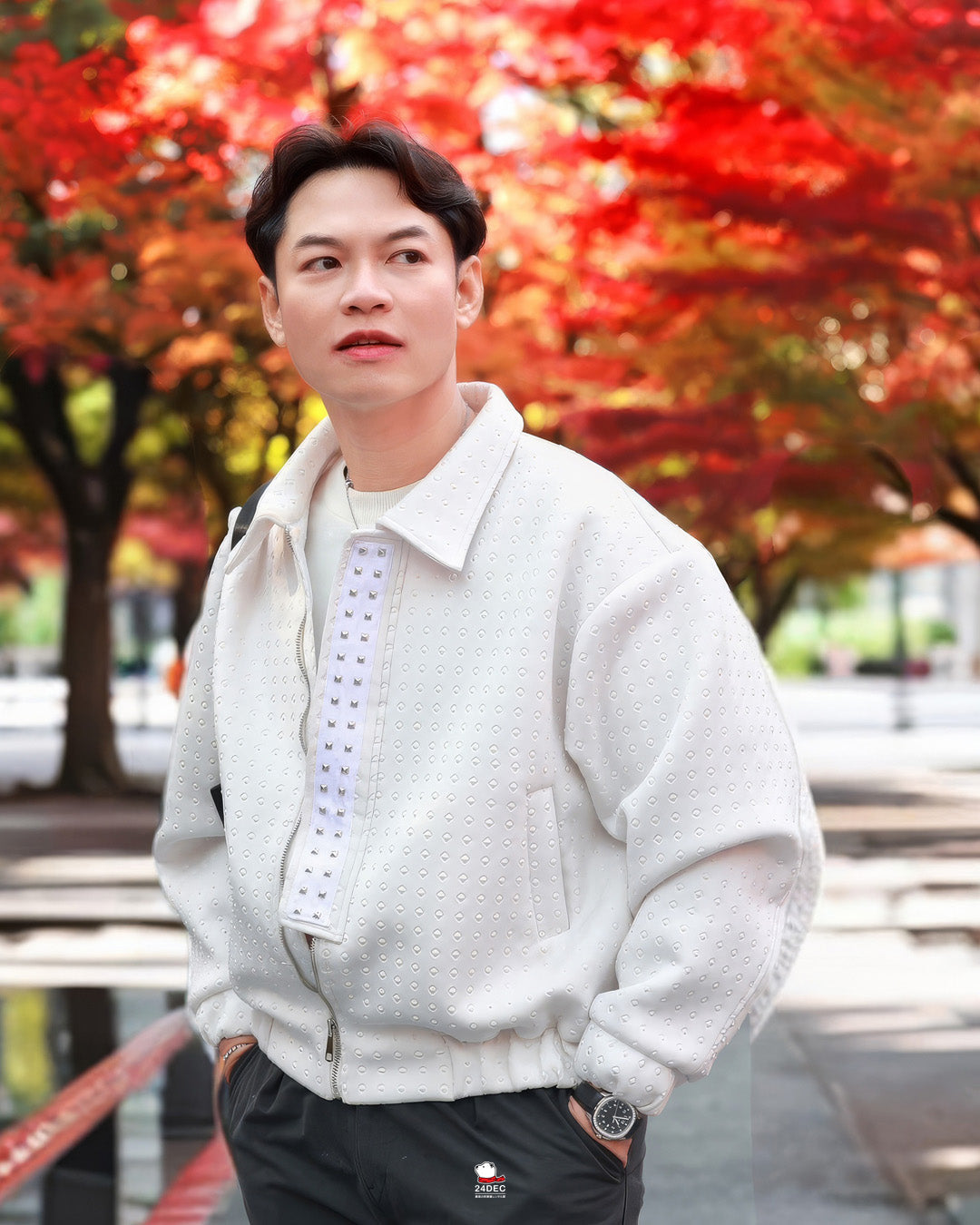 เช่าเสื้อแจ็คเก็ต ชาย รุ่น DIAMANTE สี ขาว