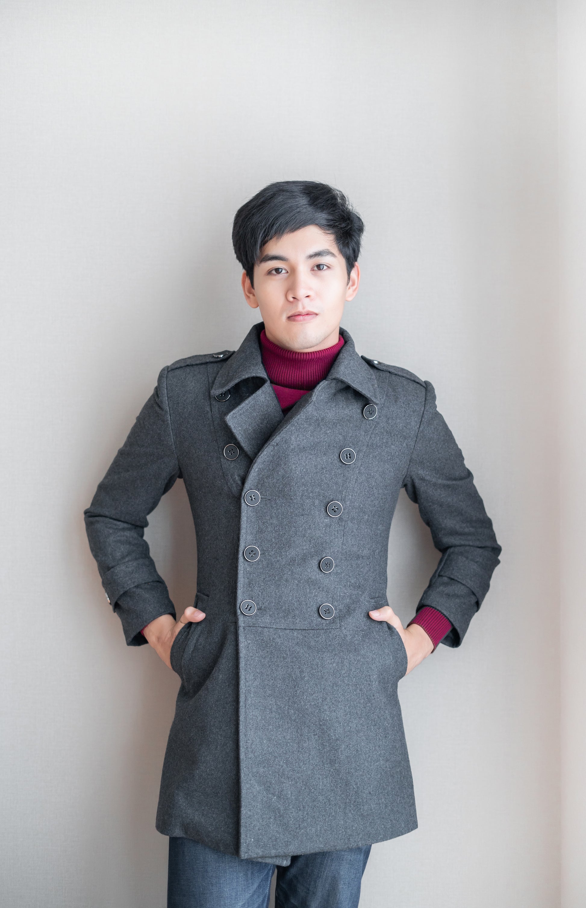 เช่าเสื้อโค้ท ชาย รุ่น DISCOVERY สี เทา