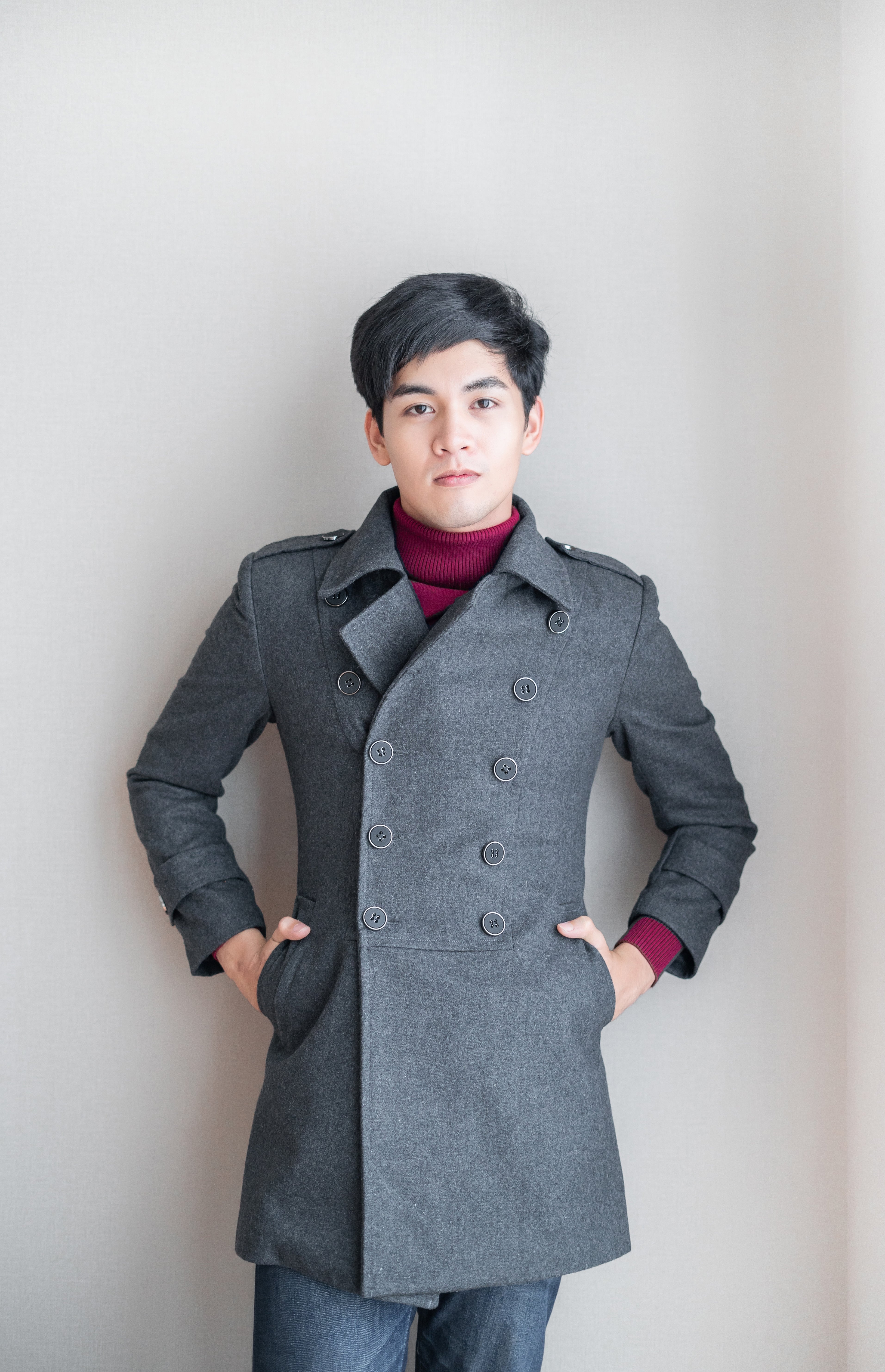 เช่าเสื้อโค้ท ชาย รุ่น DISCOVERY สี เทา