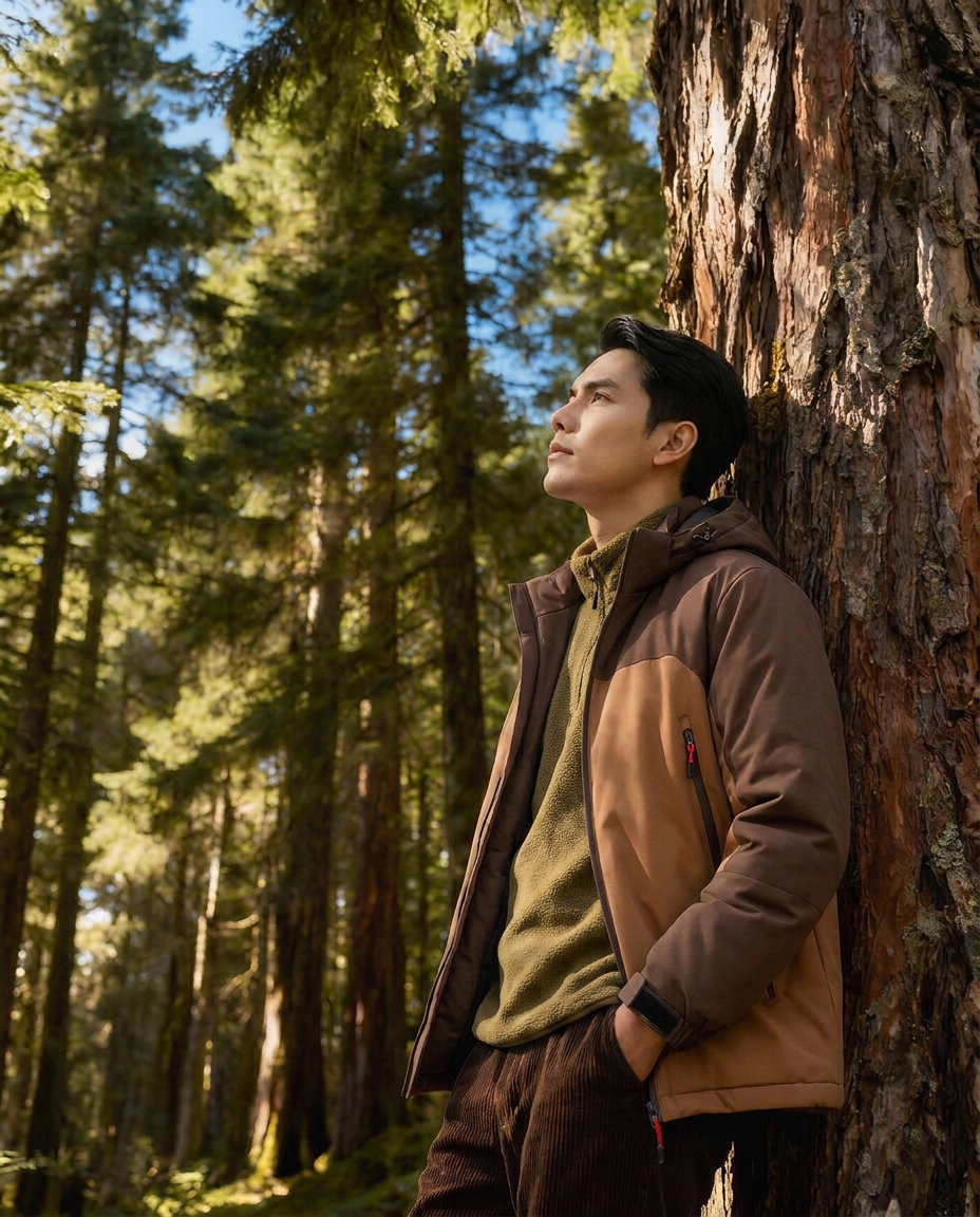 เช่าเสื้อกันหนาว ชาย รุ่น DUNE สี น้ำตาล