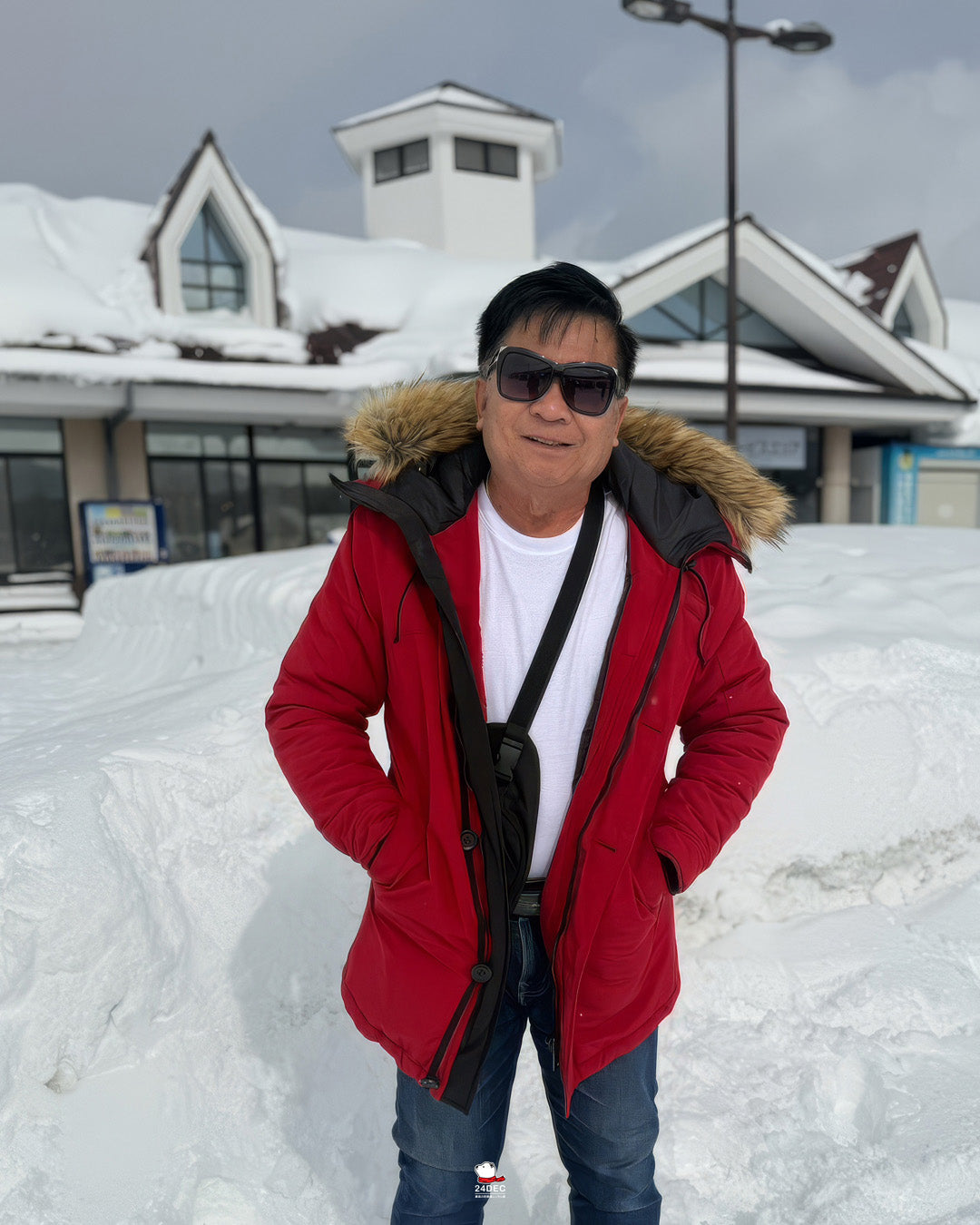 เช่าเสื้อกันหนาว ชาย รุ่น EAGLE สี แดง