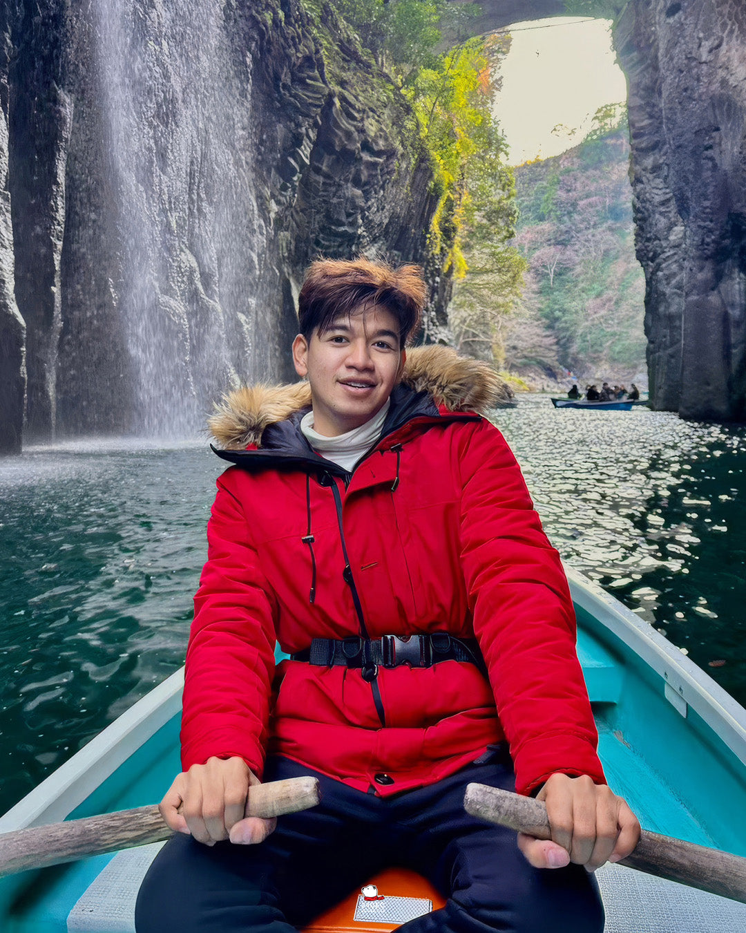 เช่าเสื้อกันหนาว ชาย รุ่น EAGLE สี แดง
