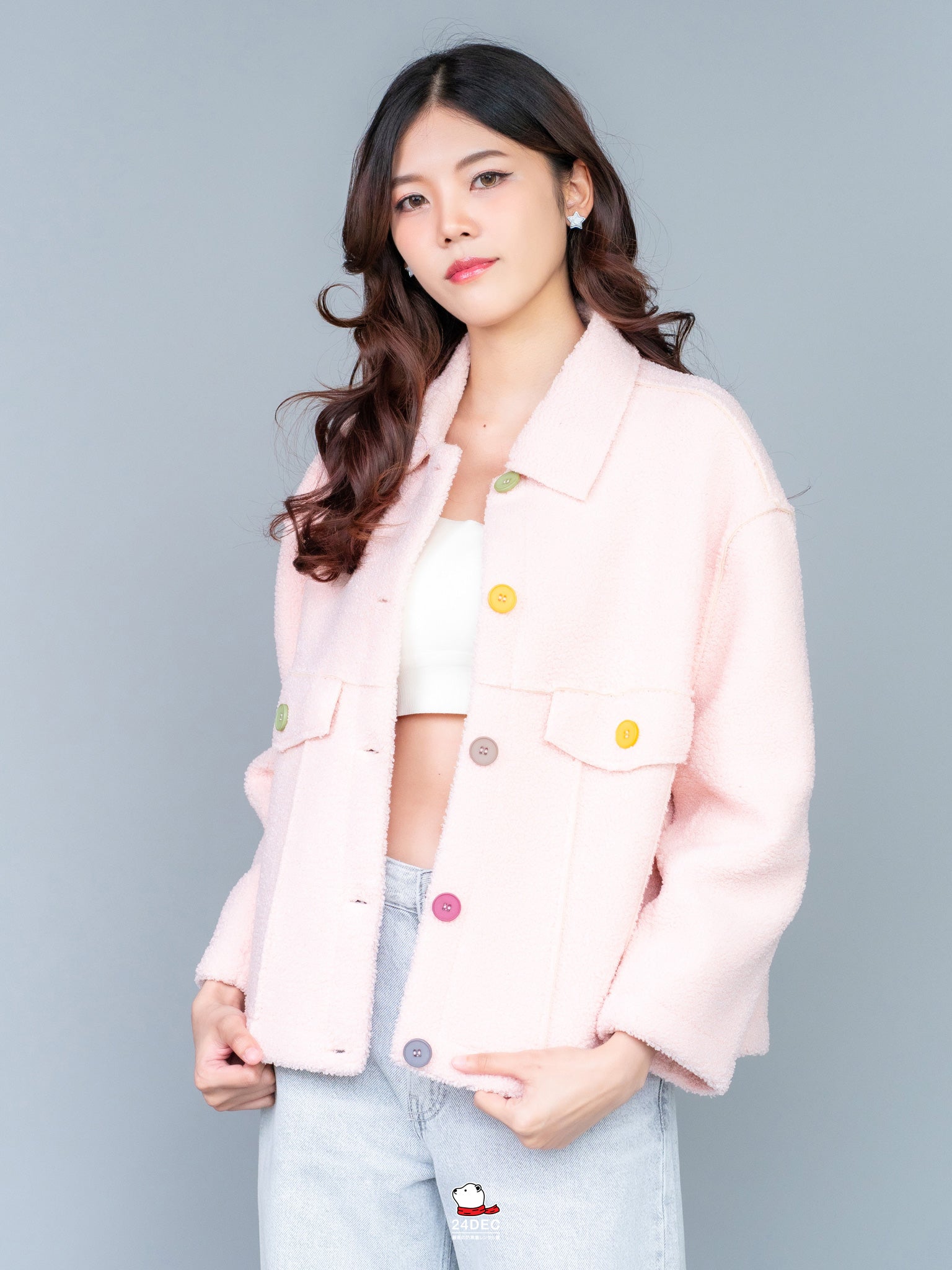 เช่าเสื้อแจ็คเก็ต หญิง รุ่น EPITOME สี ชมพู