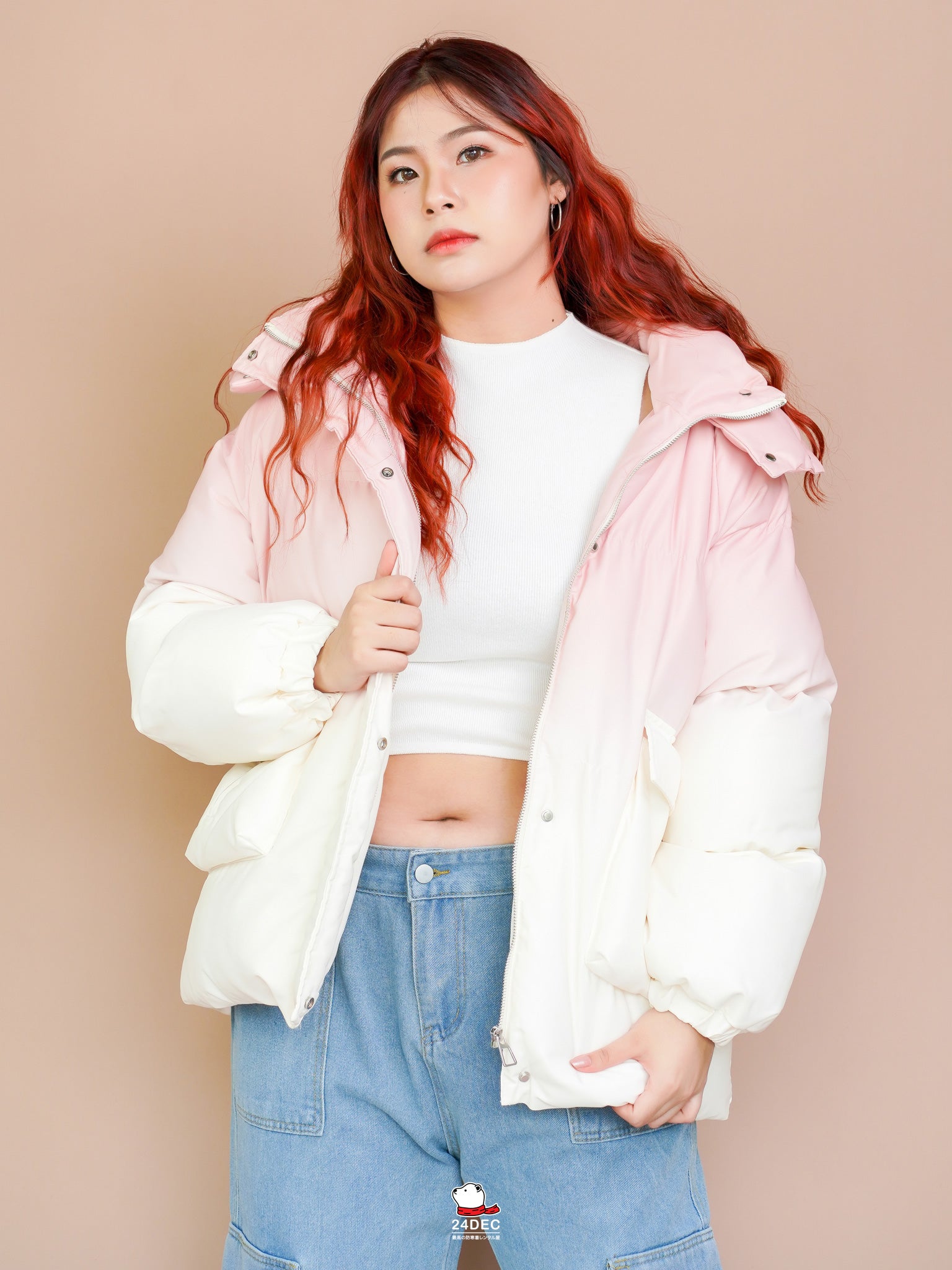 เช่าเสื้อกันหนาว หญิง รุ่น ESTER สี ชมพู