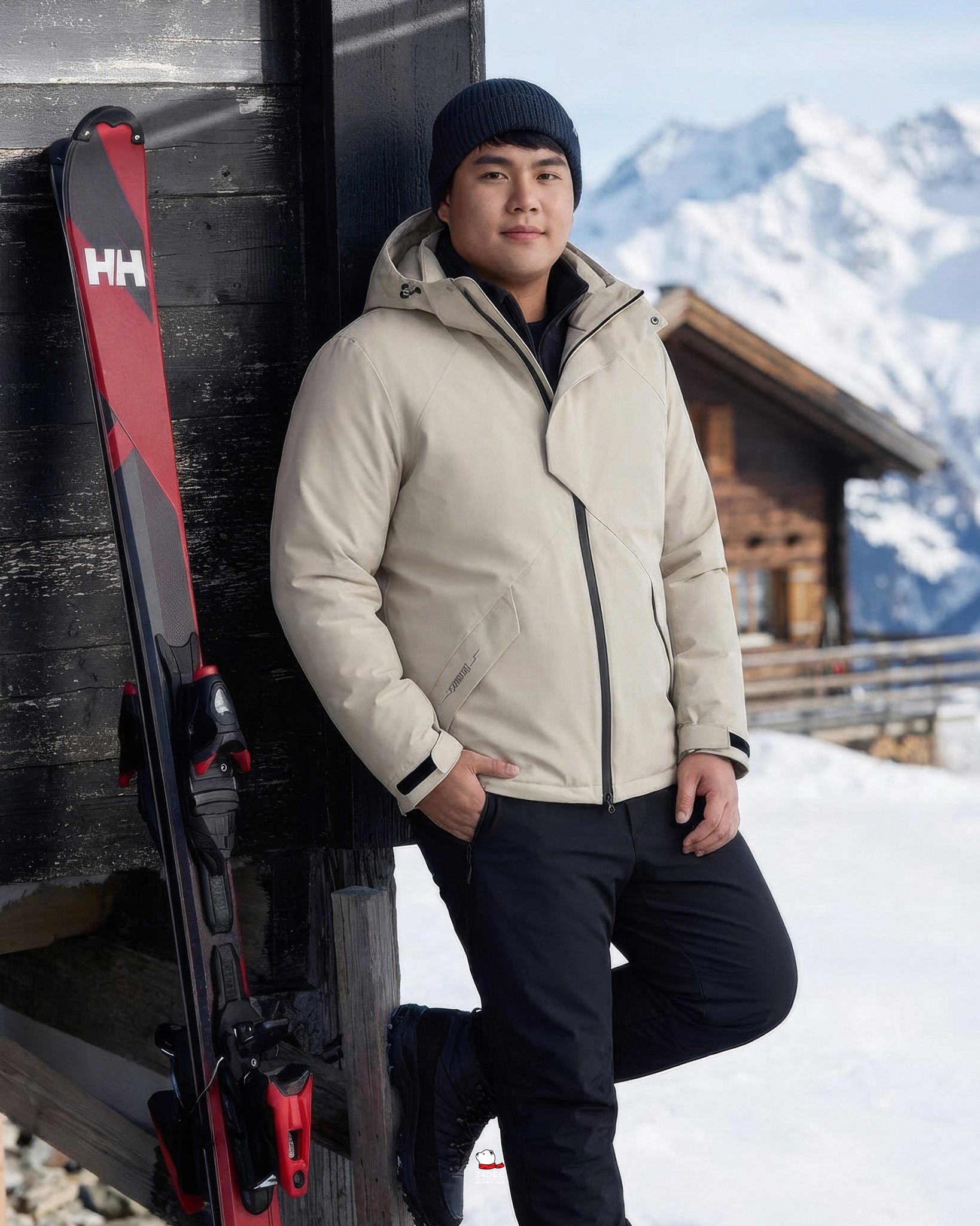 เช่าเสื้อกันหนาว ชาย รุ่น FAIRBANKS สี ขาว