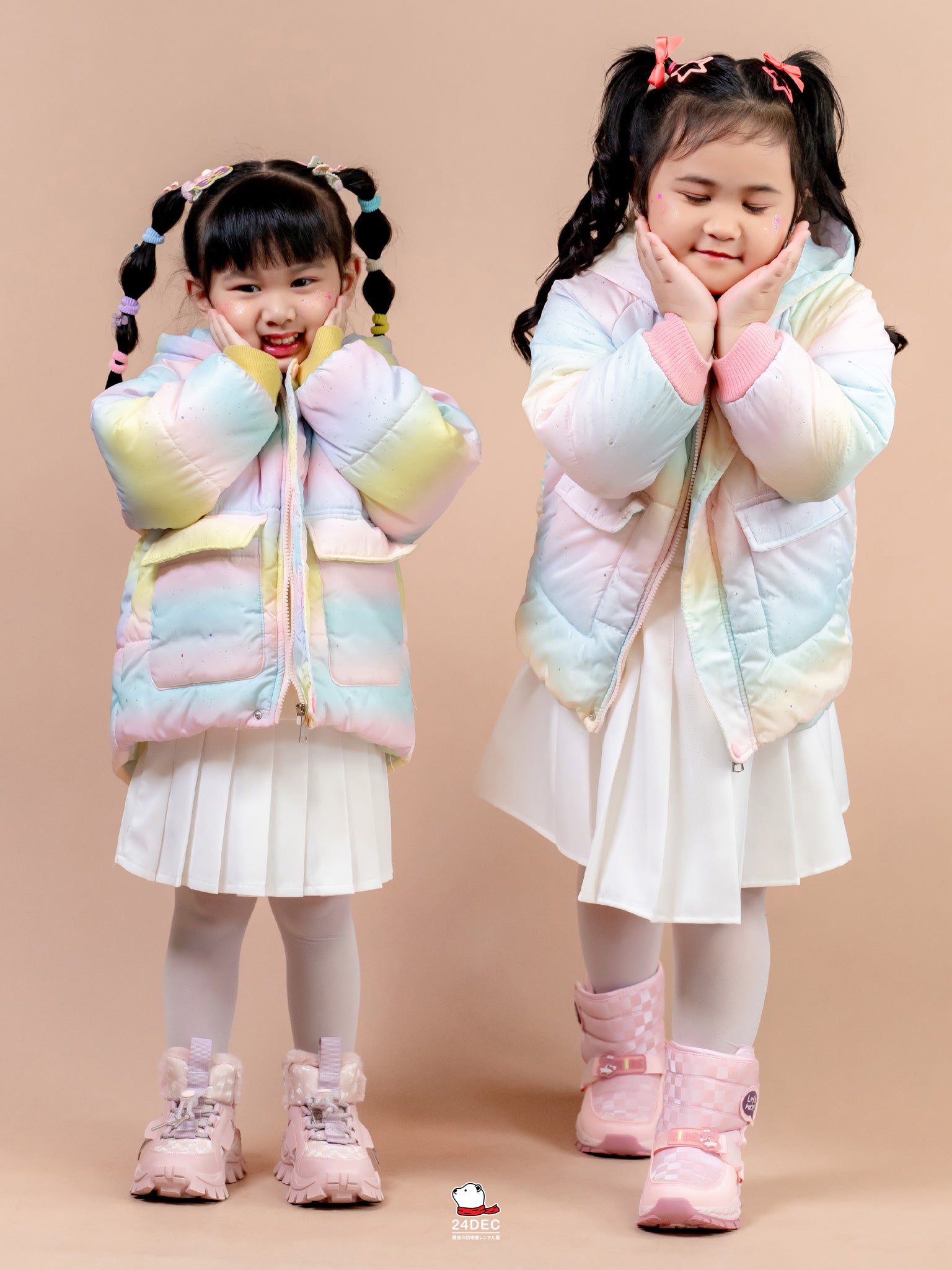 เช่าเสื้อกันหนาว เด็ก รุ่น FEYA สี ชมพู