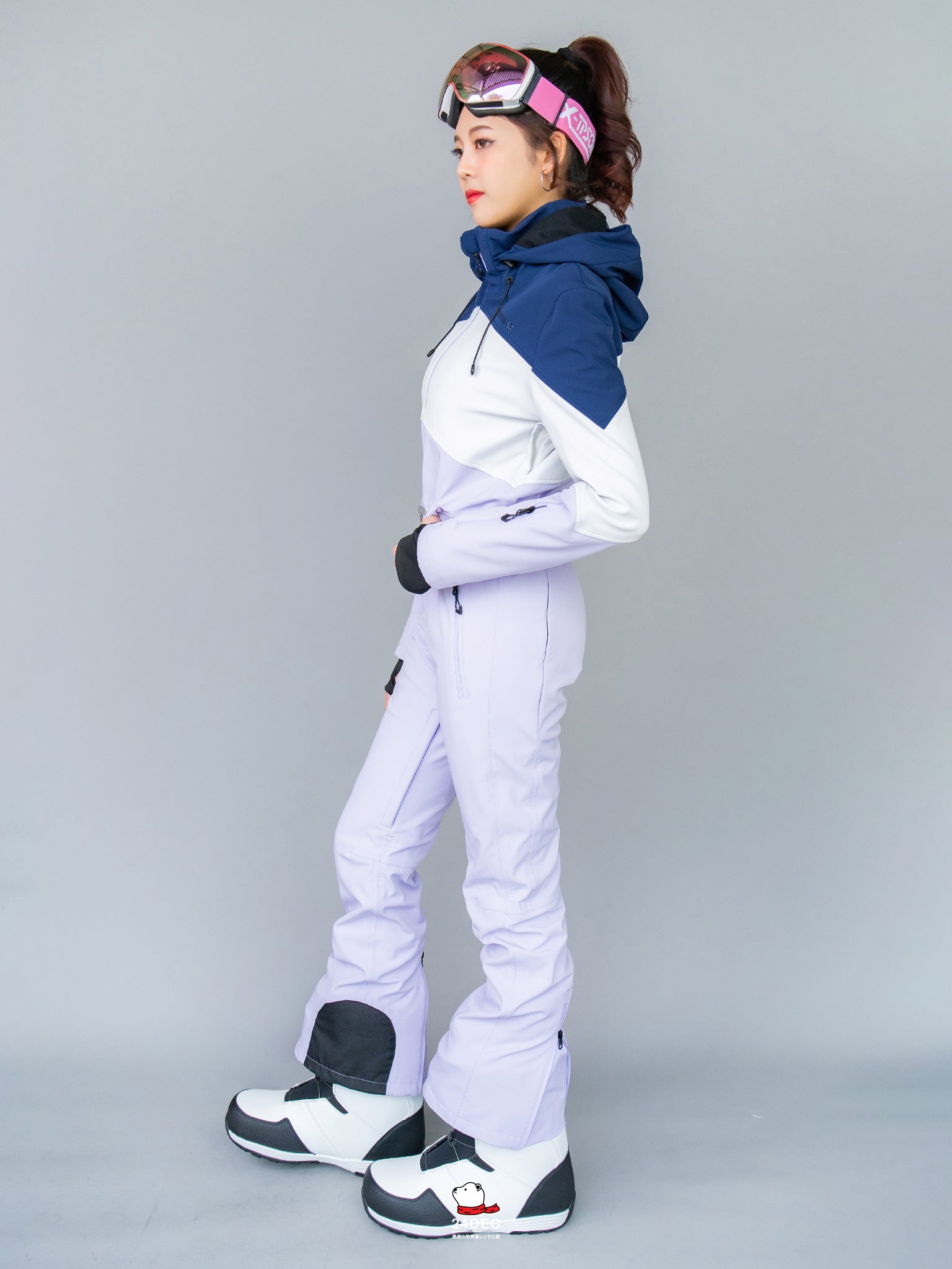 เช่าชุดสกี (เสื้อ+กางเกง) หญิง รุ่น FURANO สี ม่วง