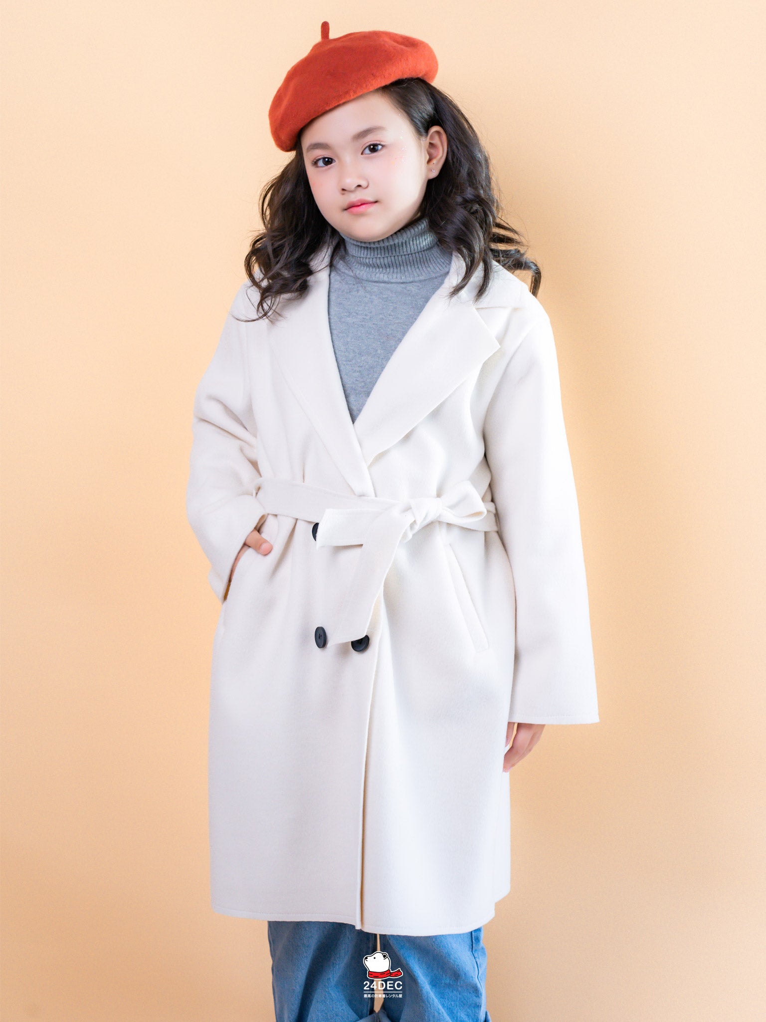 เช่าเสื้อโค้ท เด็ก รุ่น PHARAOH สี ครีม