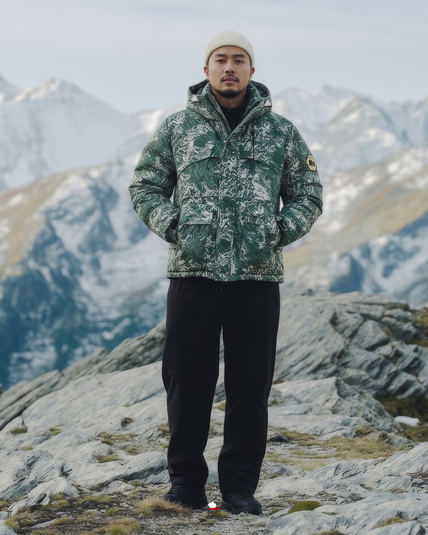 เช่าเสื้อกันหนาว ชาย รุ่น GEOGRAPHY สี เขียว