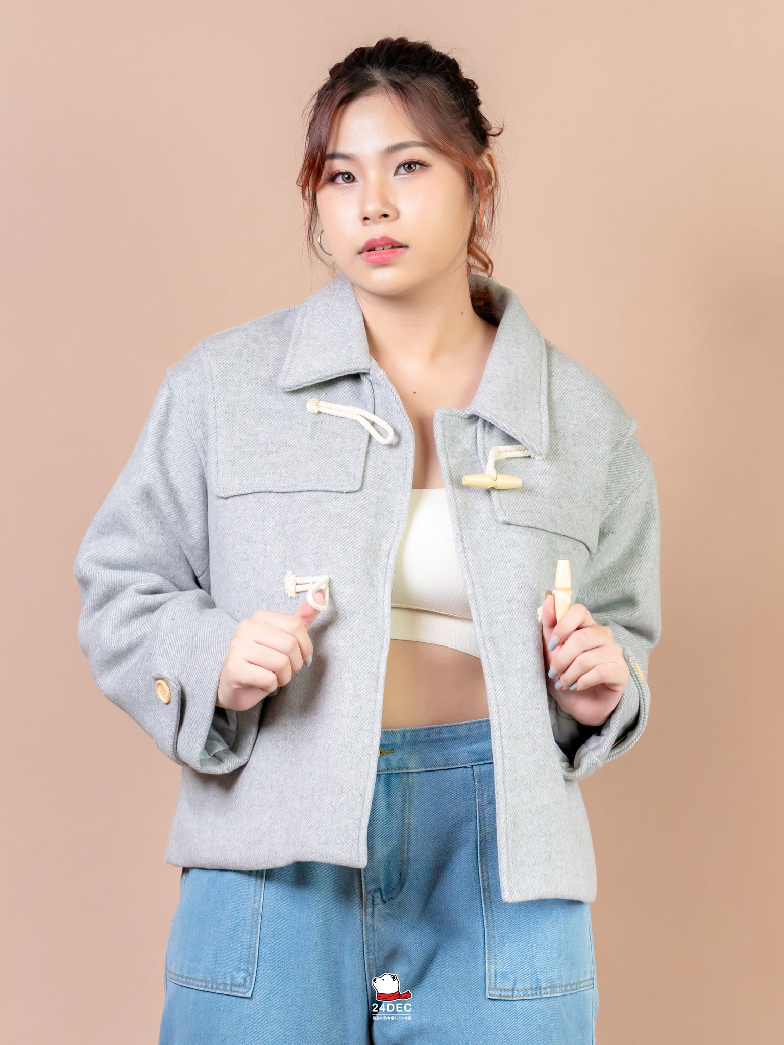 เช่าเสื้อโค้ท หญิง รุ่น GRAPHITE สี เทา