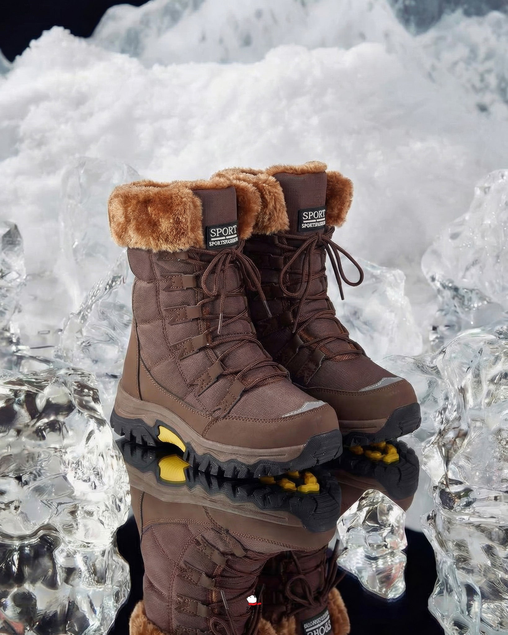 เช่ารองเท้าบูท หญิง รุ่น GUJO สี น้ำตาล