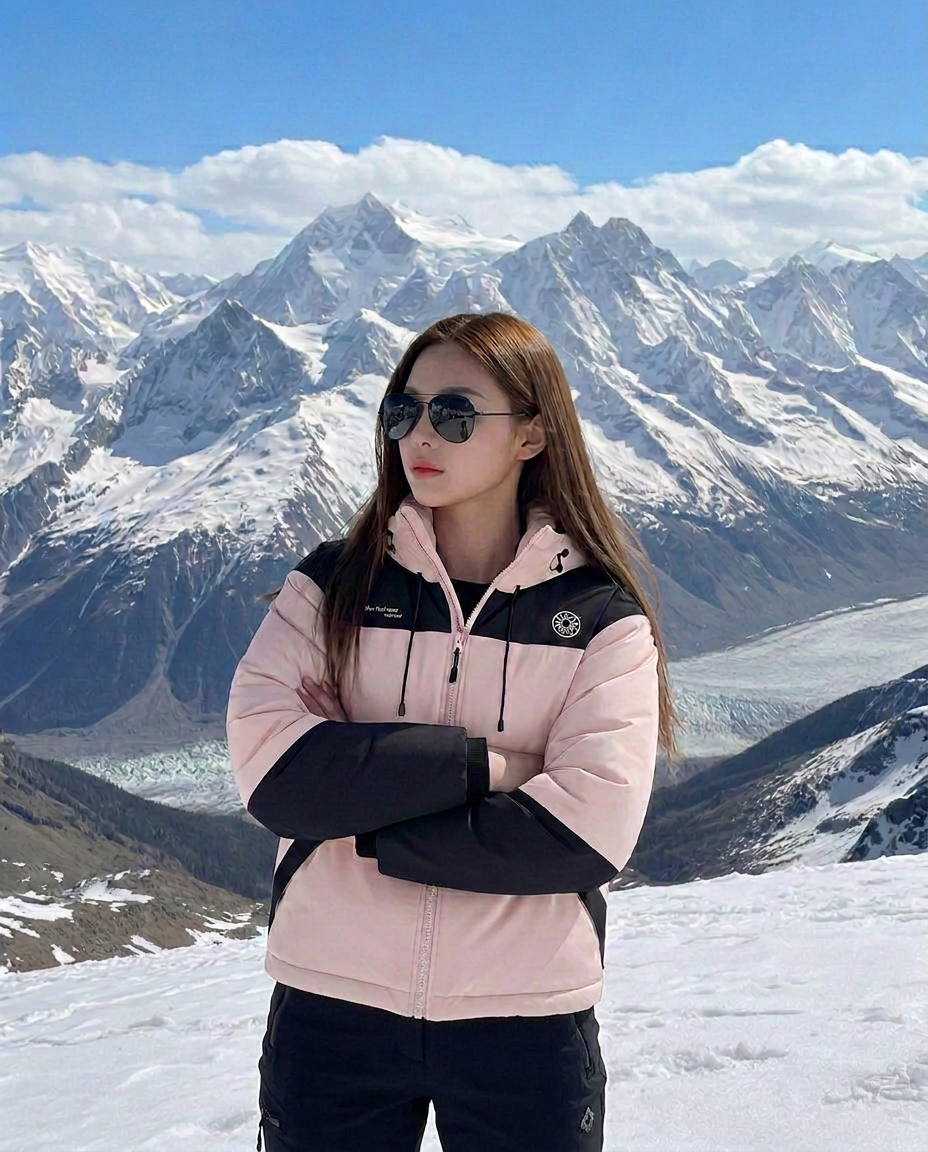เช่าเสื้อกันหนาว หญิง รุ่น HARBIN สี ชมพู