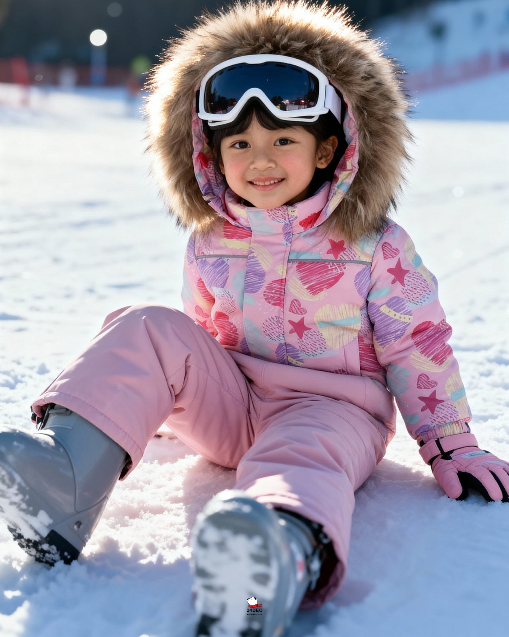 เช่าเสื้อกันหนาว เด็ก รุ่น HANAMI สี ชมพู