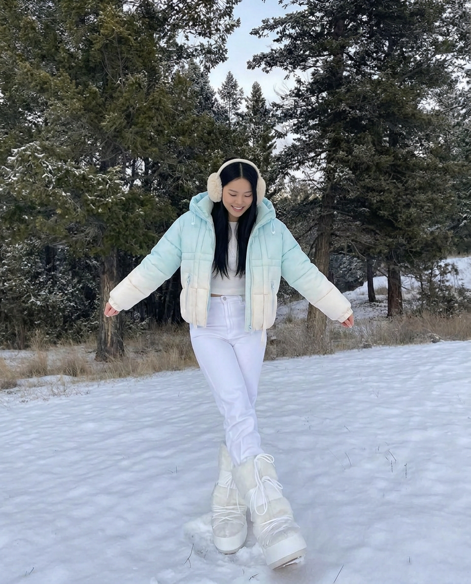เช่าเสื้อกันหนาว หญิง รุ่น HANI สี ฟ้า