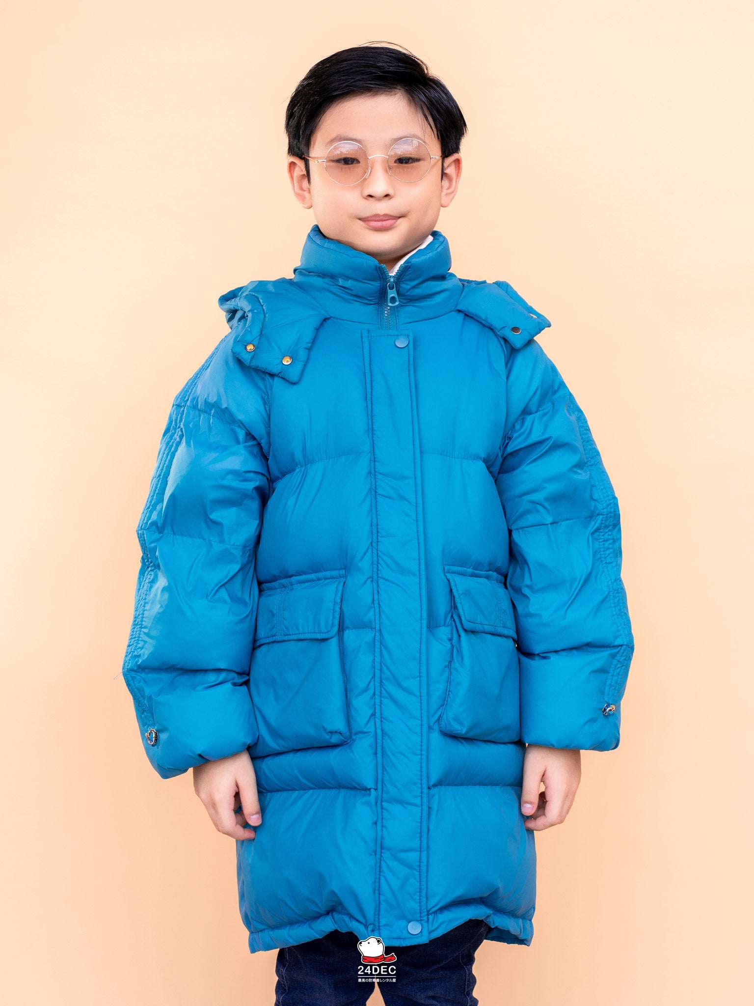 เช่าเสื้อกันหนาว เด็ก รุ่น HARAJUKU สี ฟ้า