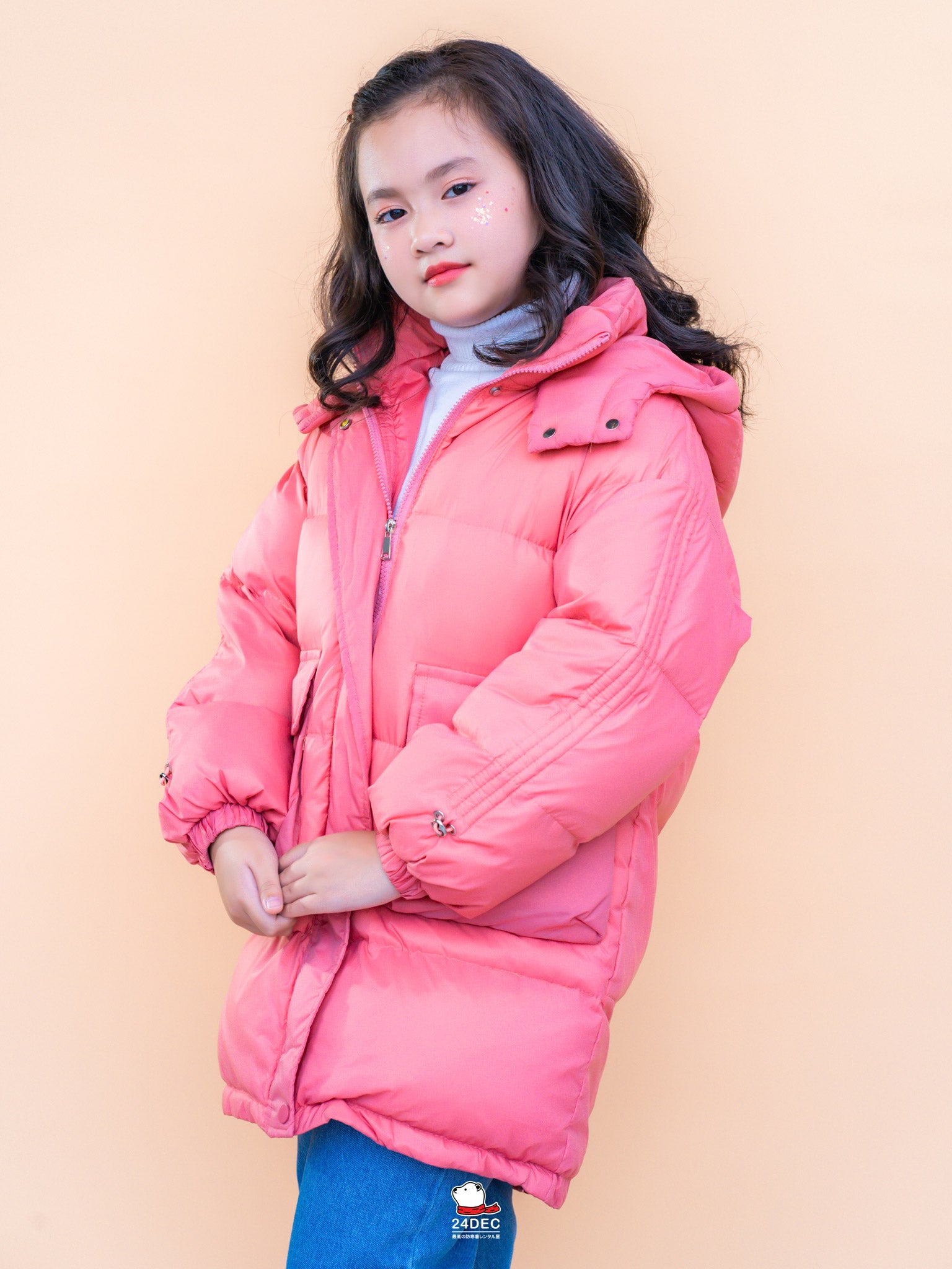 เช่าเสื้อกันหนาว เด็ก รุ่น HARAJUKU สี ชมพู