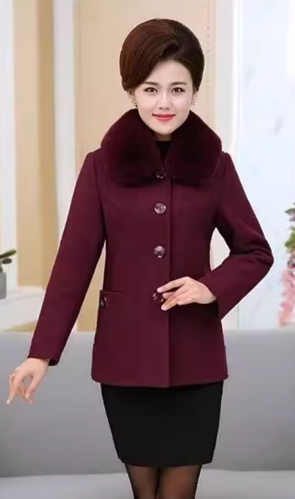เช่าเสื้อโค้ท หญิง รุ่น HELEN สี ม่วง