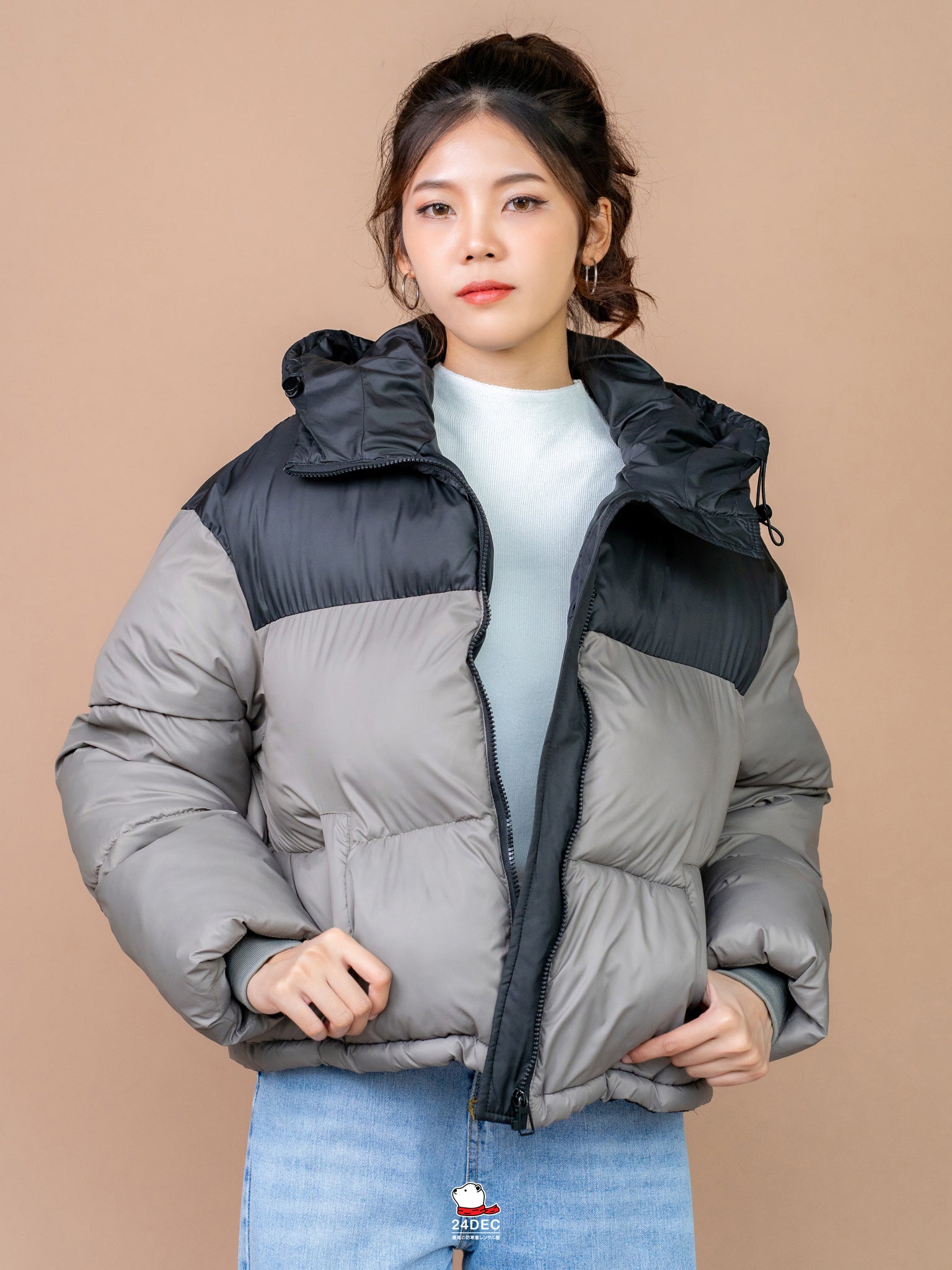 เช่าเสื้อกันหนาว หญิง รุ่น HERA สี เขียว