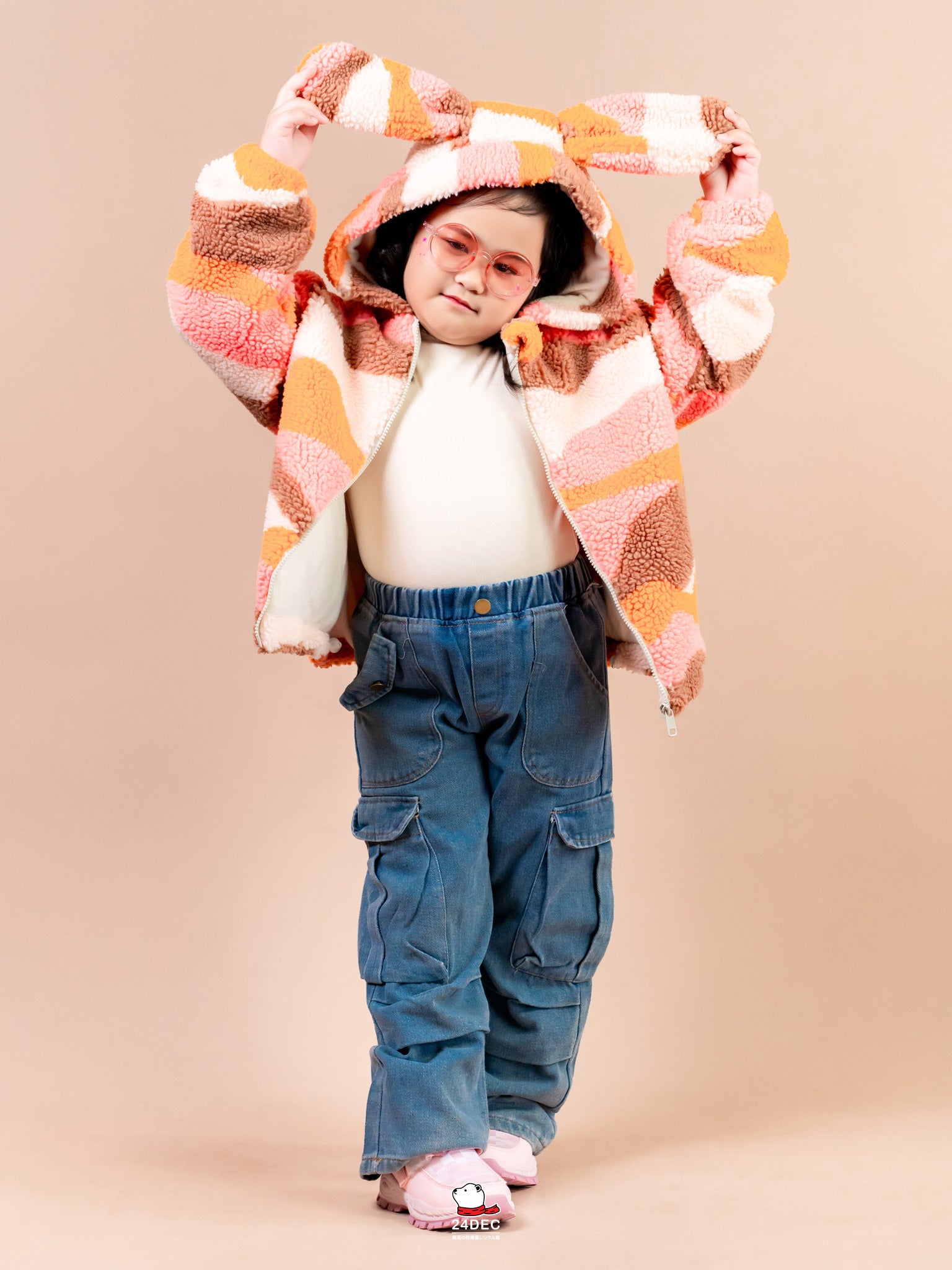 เช่าเสื้อแจ็คเก็ต เด็ก รุ่น HIMAWARI สี ส้ม