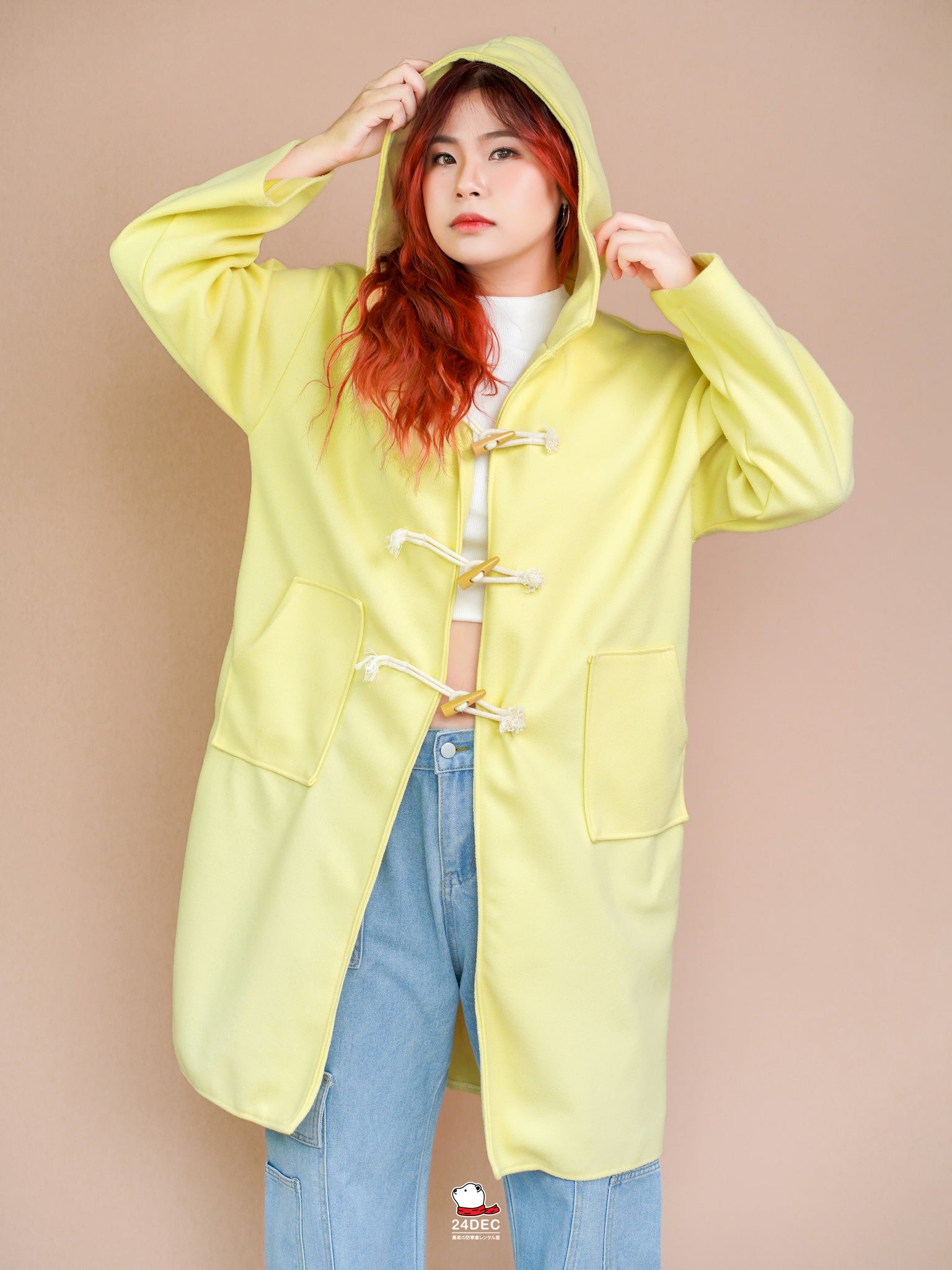 เช่าเสื้อโค้ท หญิง รุ่น HONEYBEE สี เหลือง