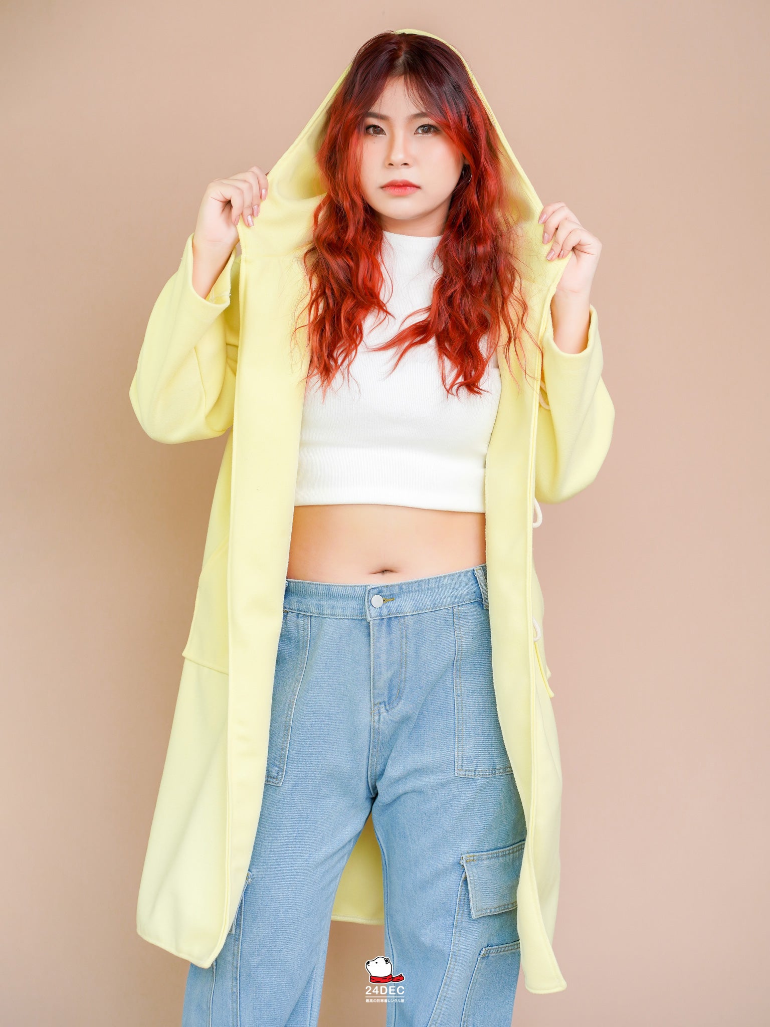 เช่าเสื้อโค้ท หญิง รุ่น HONEYBEE สี เหลือง