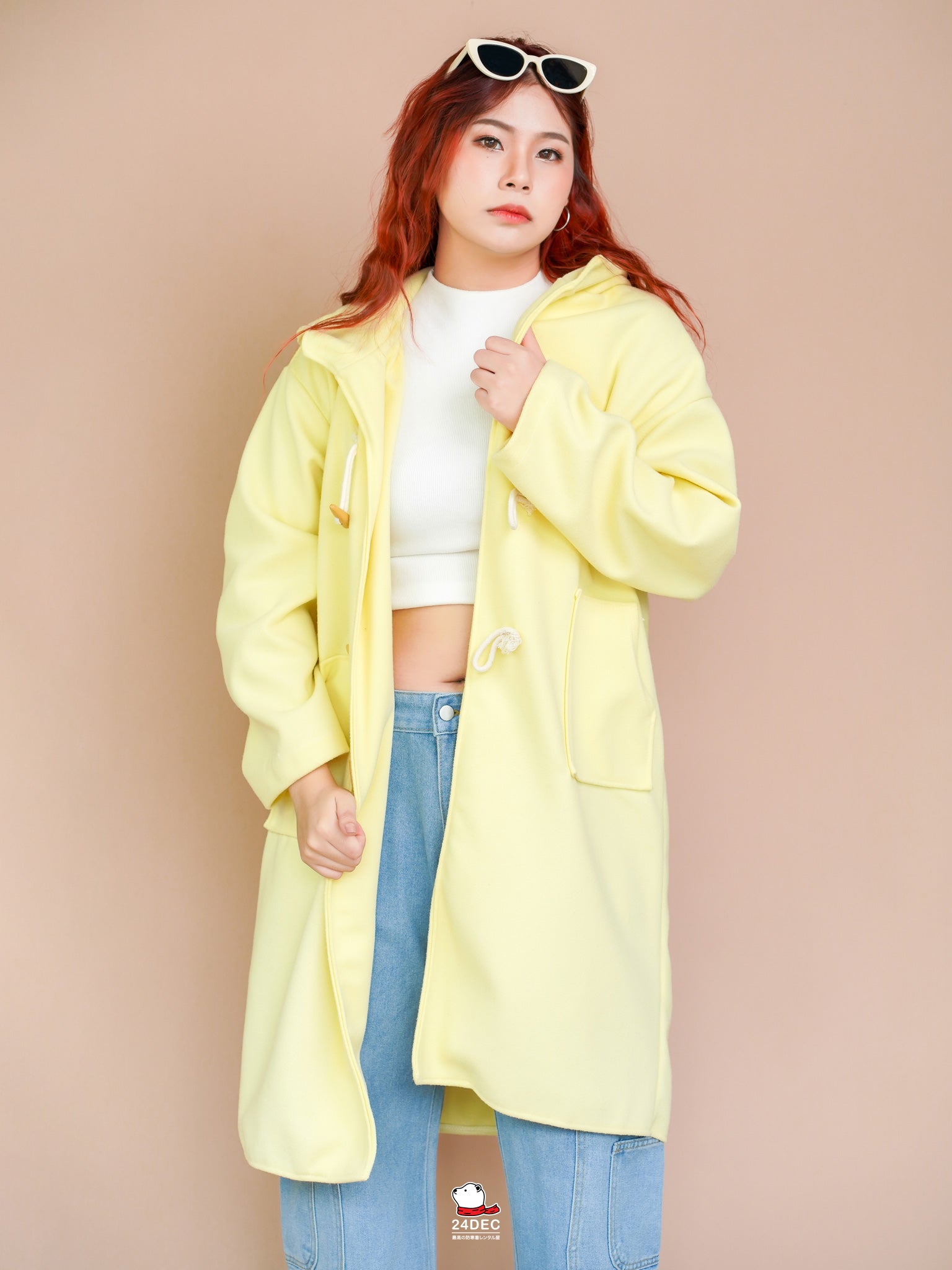 เช่าเสื้อโค้ท หญิง รุ่น HONEYBEE สี เหลือง