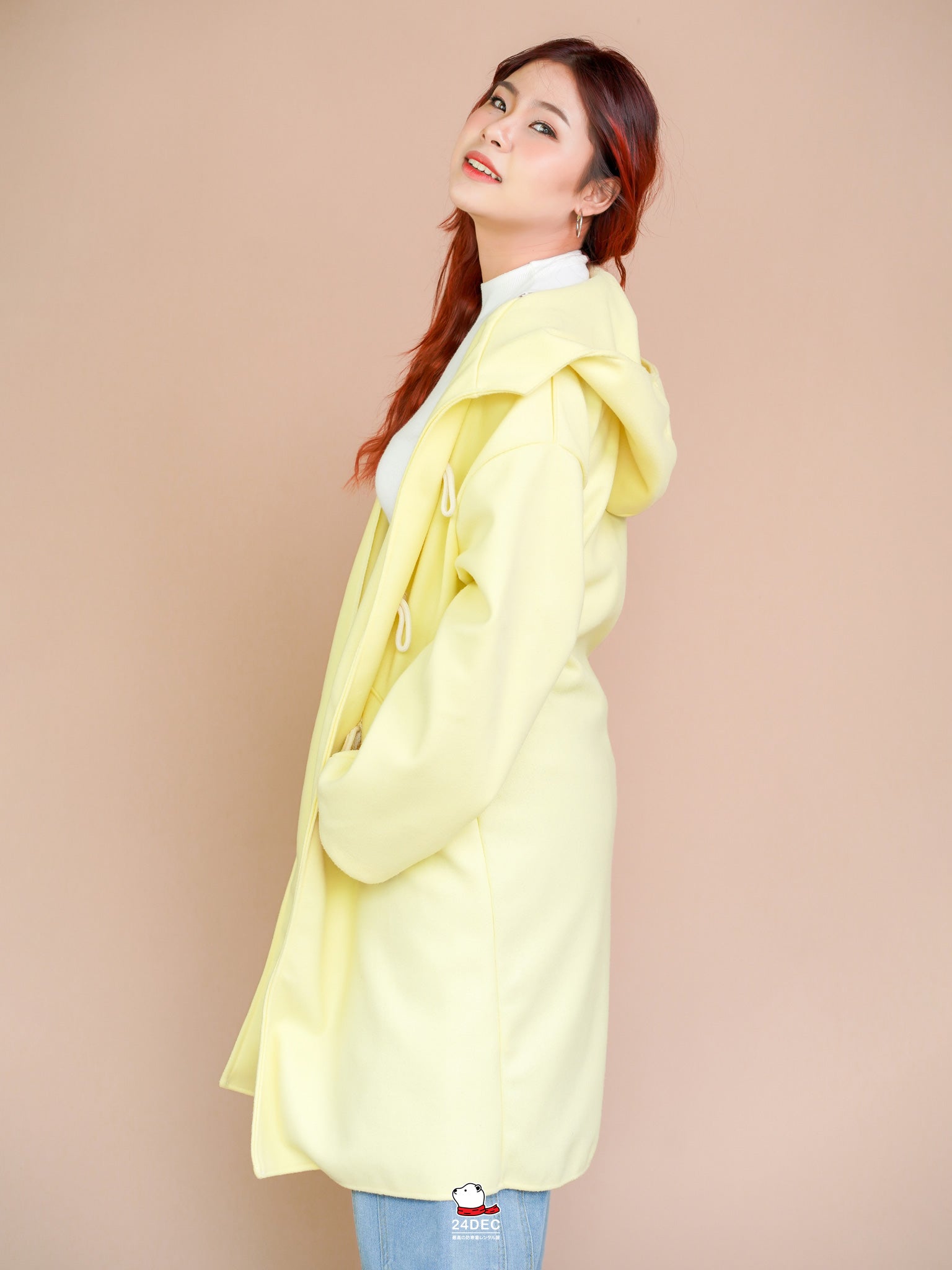 เช่าเสื้อโค้ท หญิง รุ่น HONEYBEE สี เหลือง