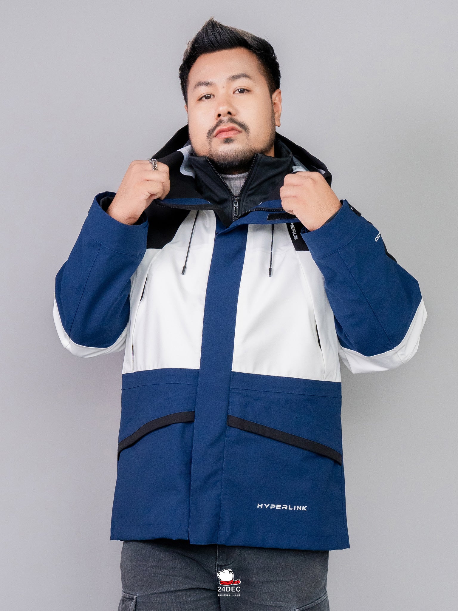 เช่าเสื้อกันหนาว ชาย รุ่น HYPERLINK สี ขาว