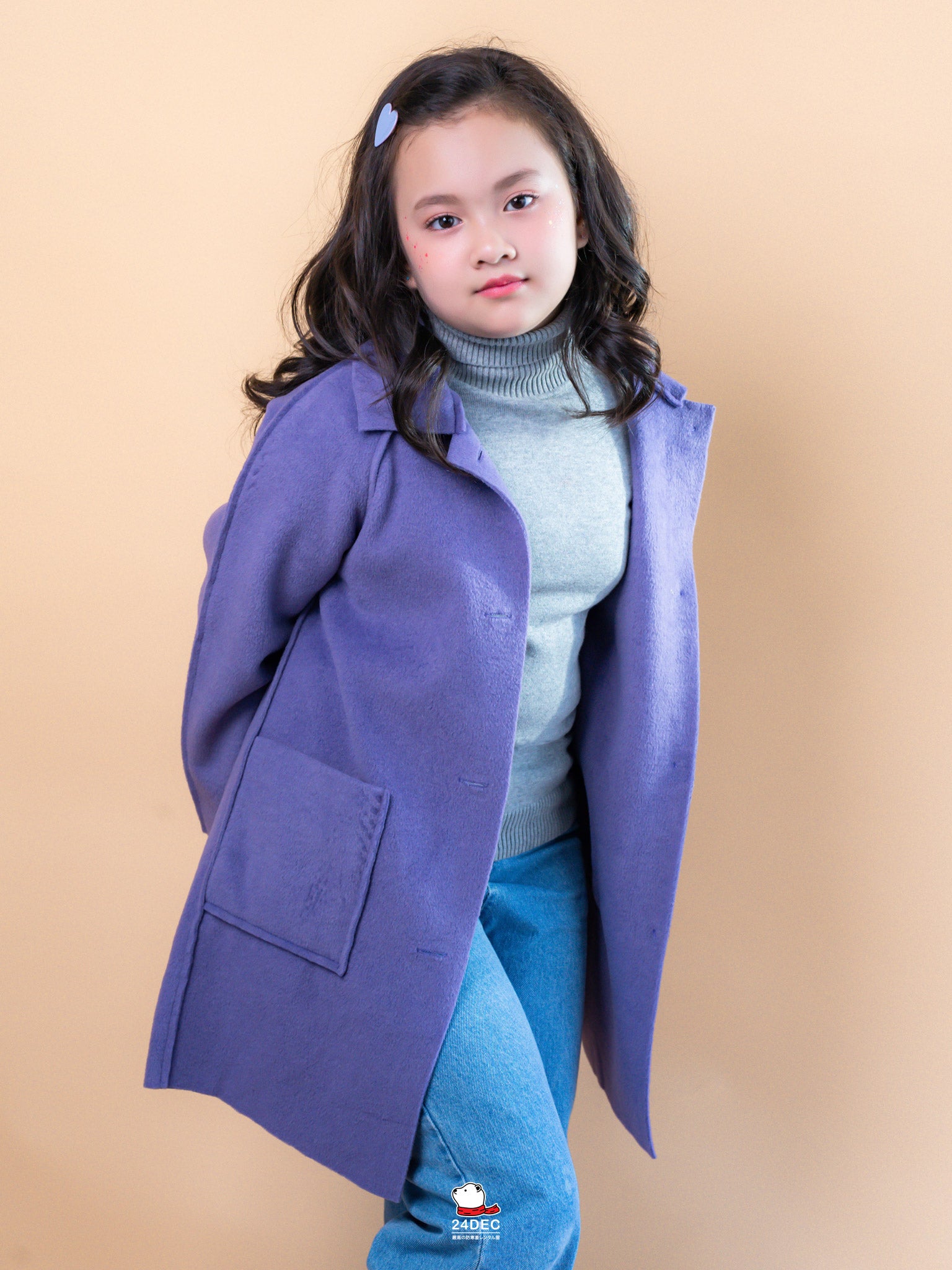 เช่าเสื้อโค้ท เด็ก รุ่น MOKPO สี ม่วง