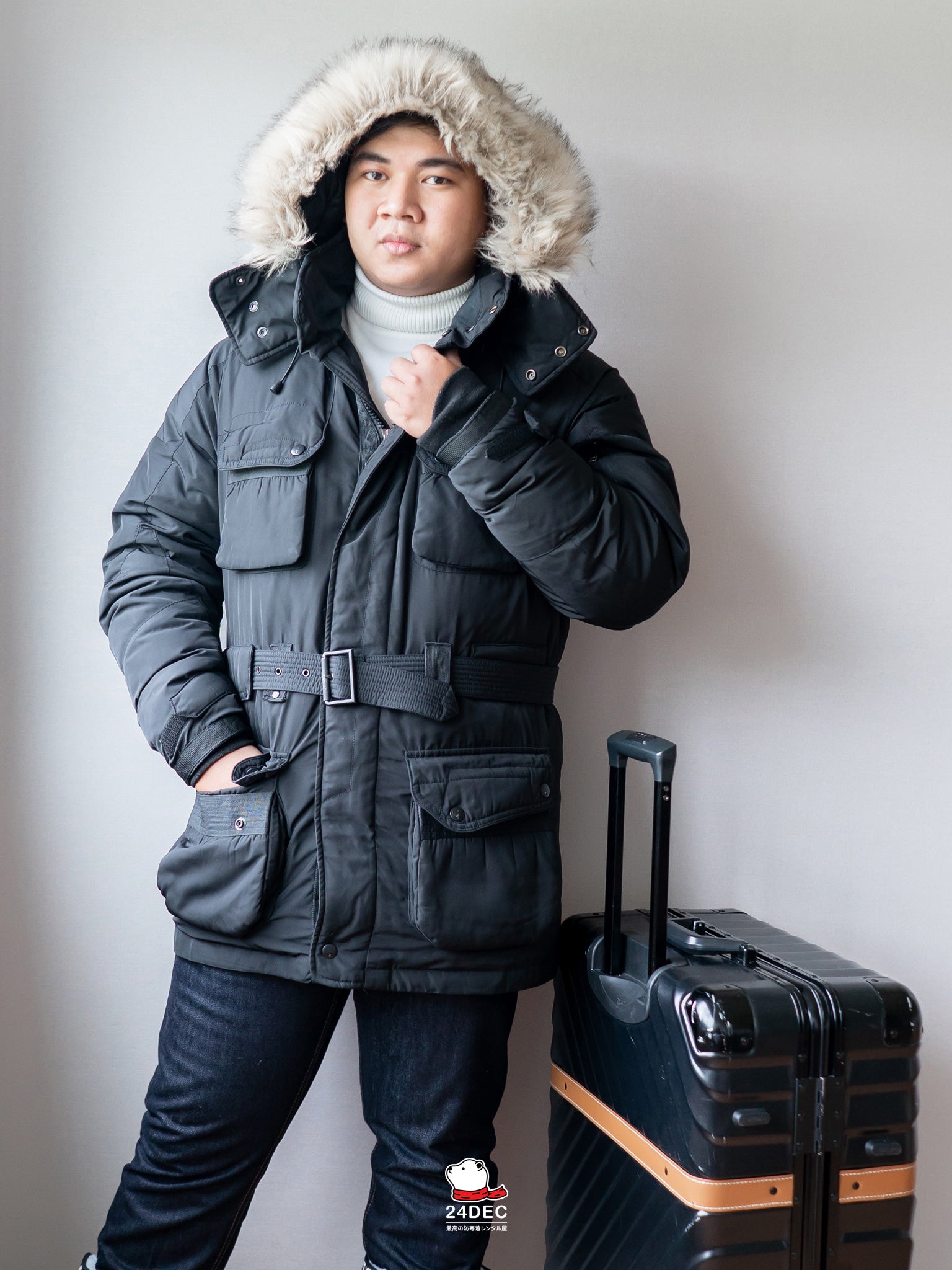 เช่าเสื้อกันหนาว ชาย รุ่น ICELAND สี ดำ