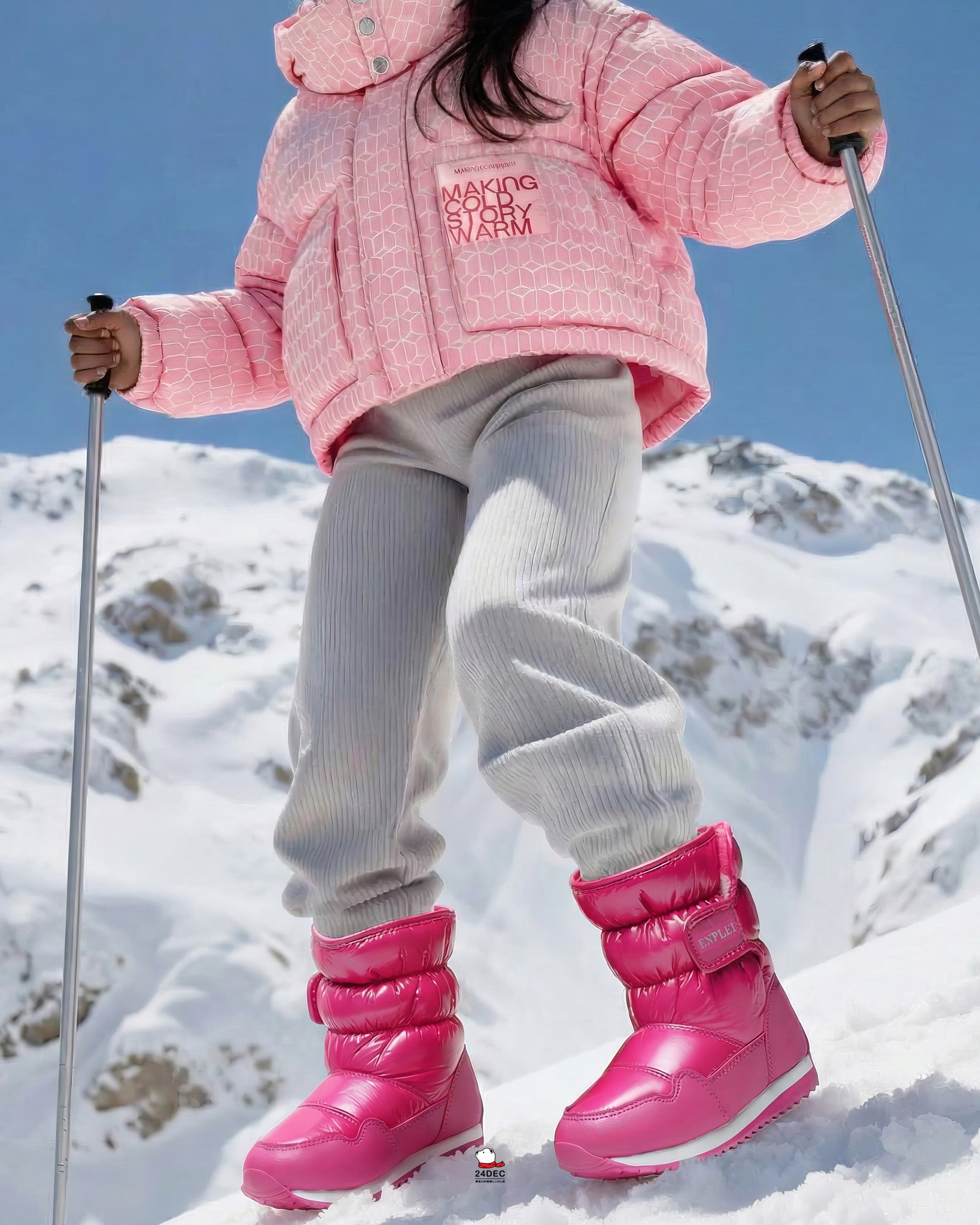 เช่ารองเท้าบูท เด็ก รุ่น ICHIGO สี ชมพู