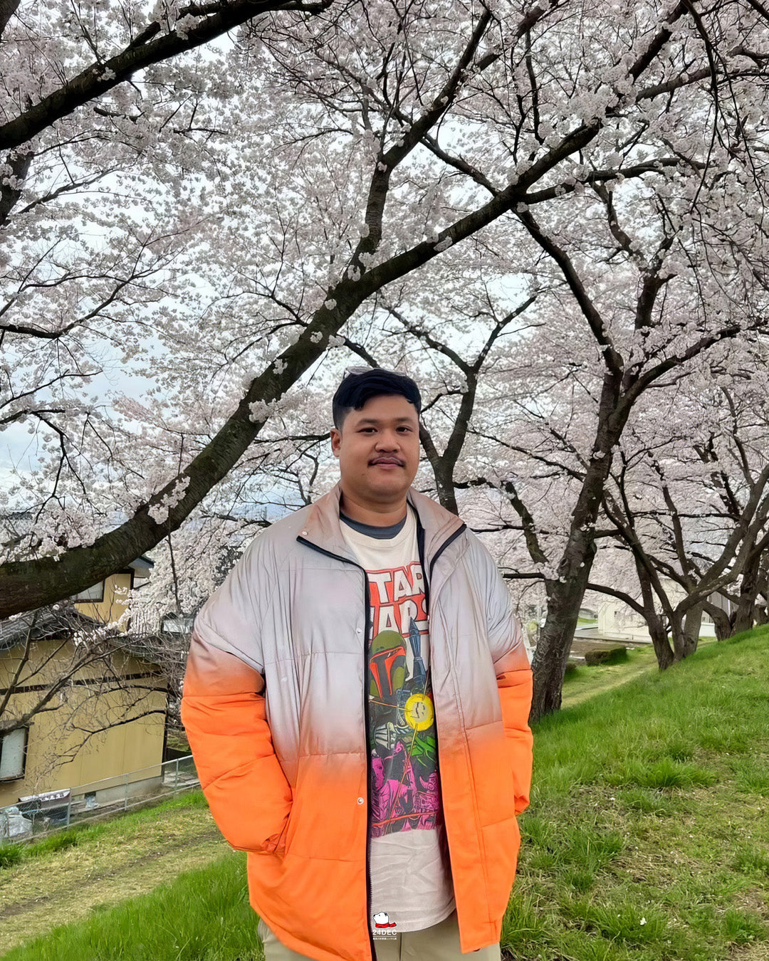 เช่าเสื้อกันหนาว ชาย รุ่น ILLUSION สี ส้ม