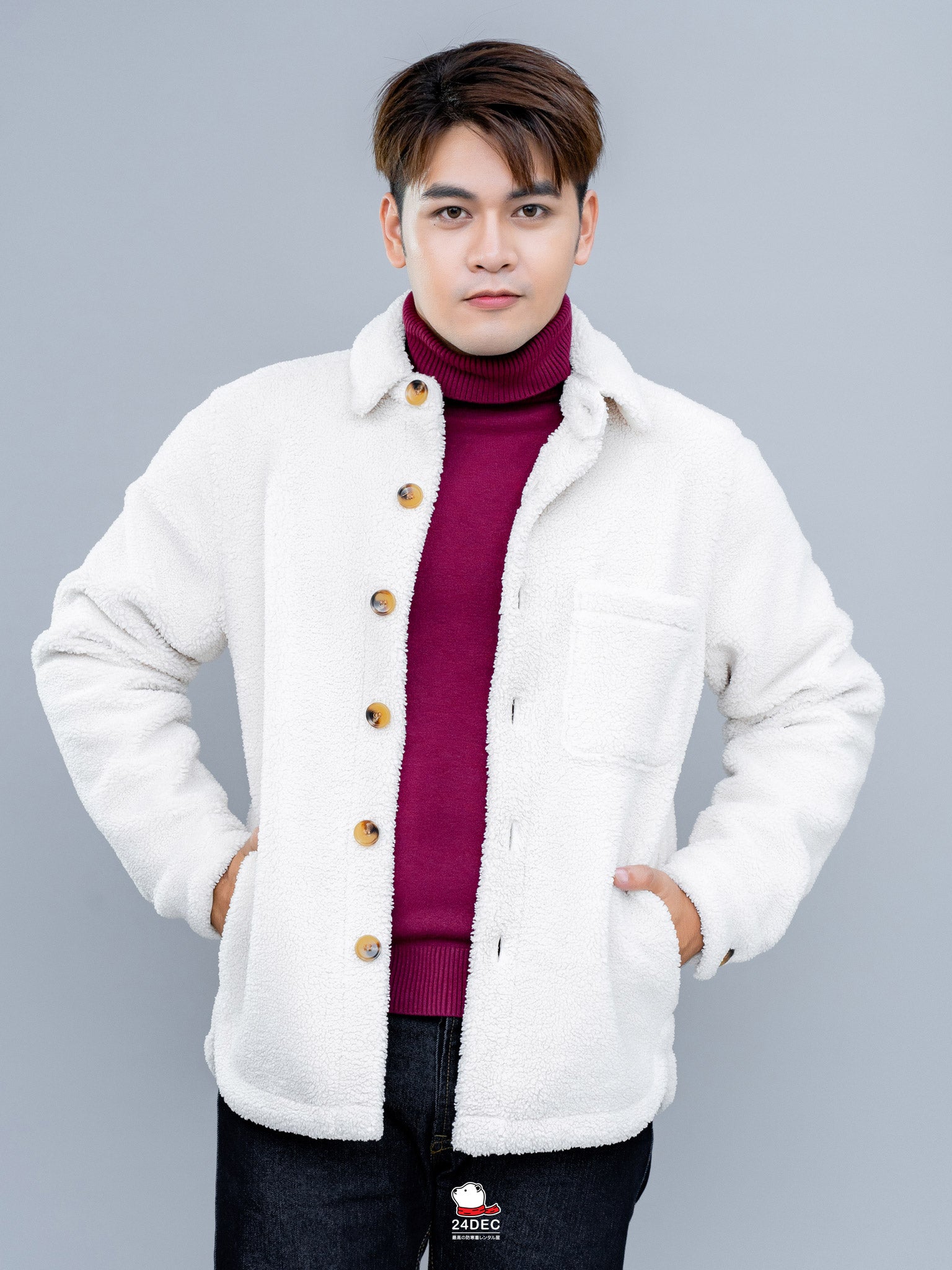 เช่าเสื้อแจ็คเก็ต ชาย รุ่น CLOUD สี ขาว