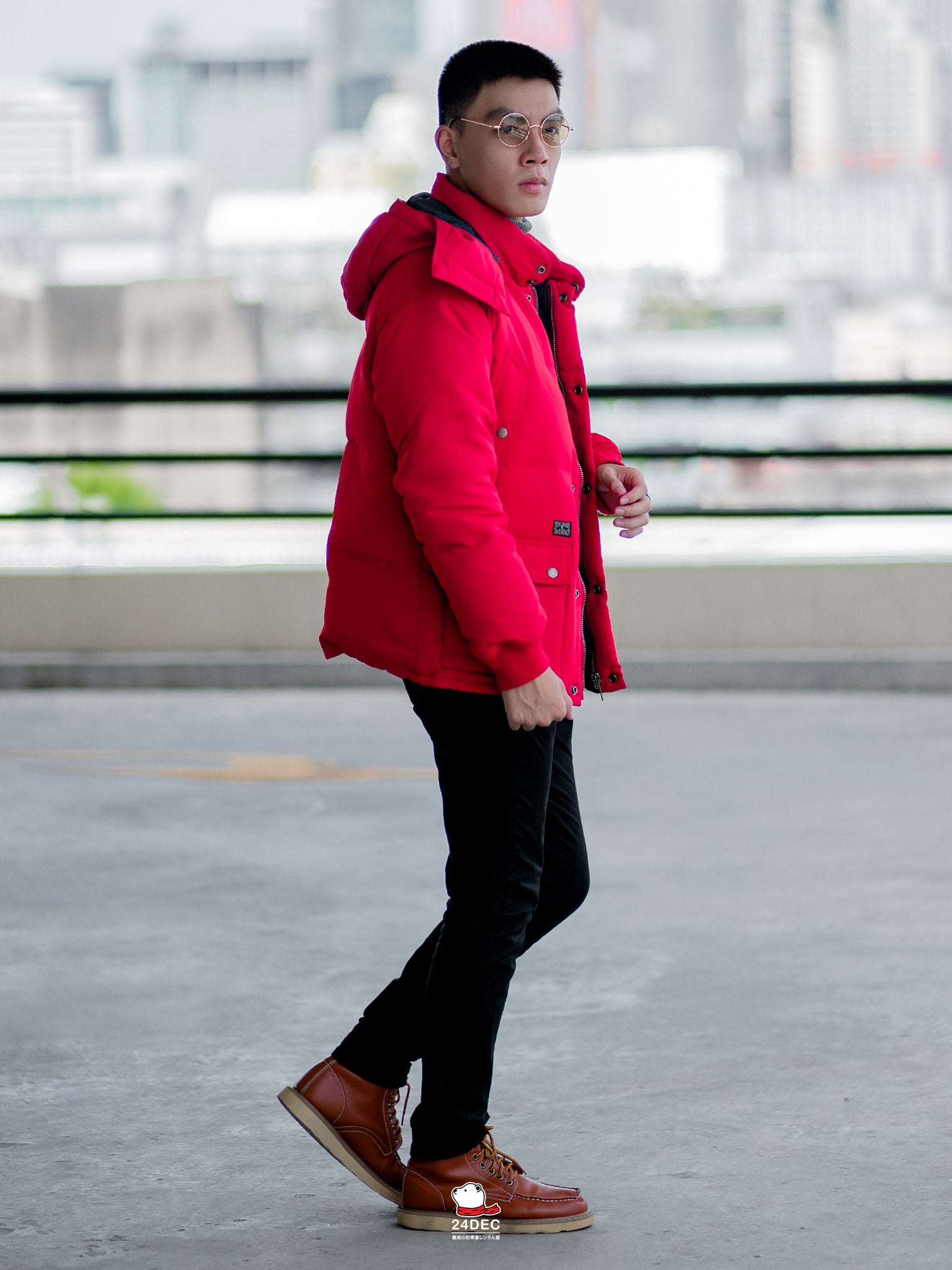 เช่าเสื้อกันหนาว ชาย รุ่น JACKSON สี แดง