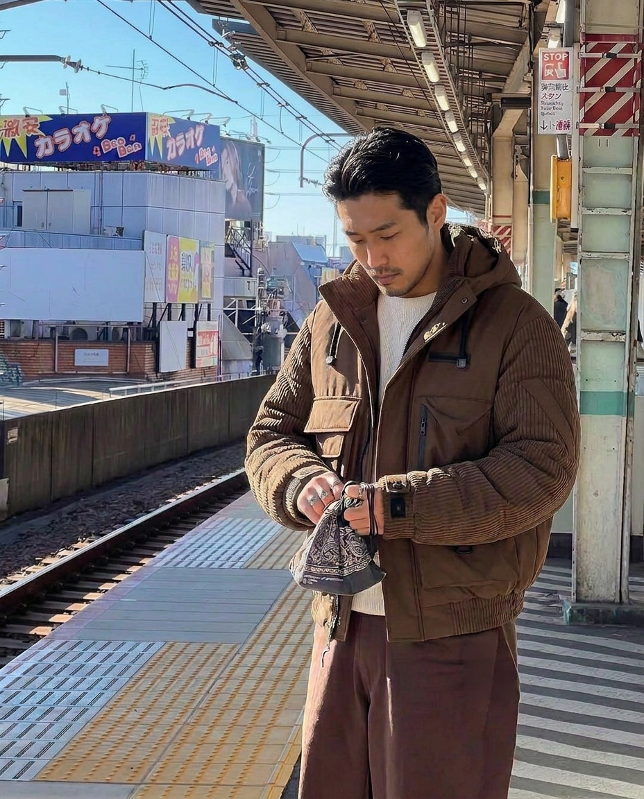 เช่าเสื้อกันหนาว ชาย รุ่น JEFF สี น้ำตาล