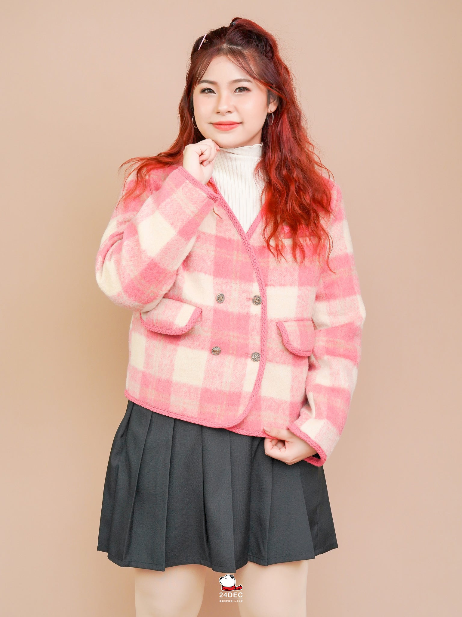 เช่าเสื้อแจ็คเก็ต หญิง รุ่น KABUKICHO สี ชมพู